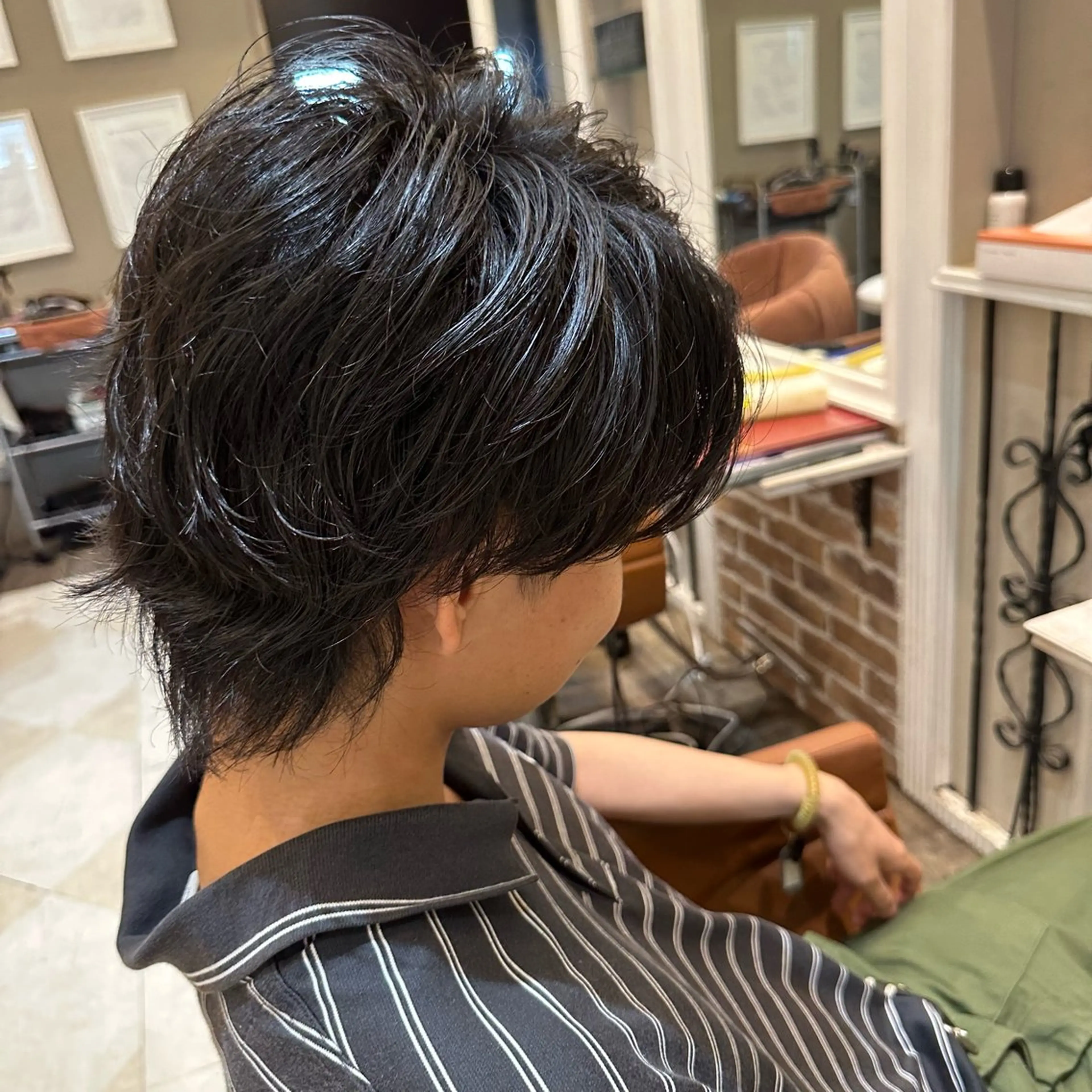 パーマ メンズ 石井秀二郎メンズ パーマ京都河原町のヘアスタイル