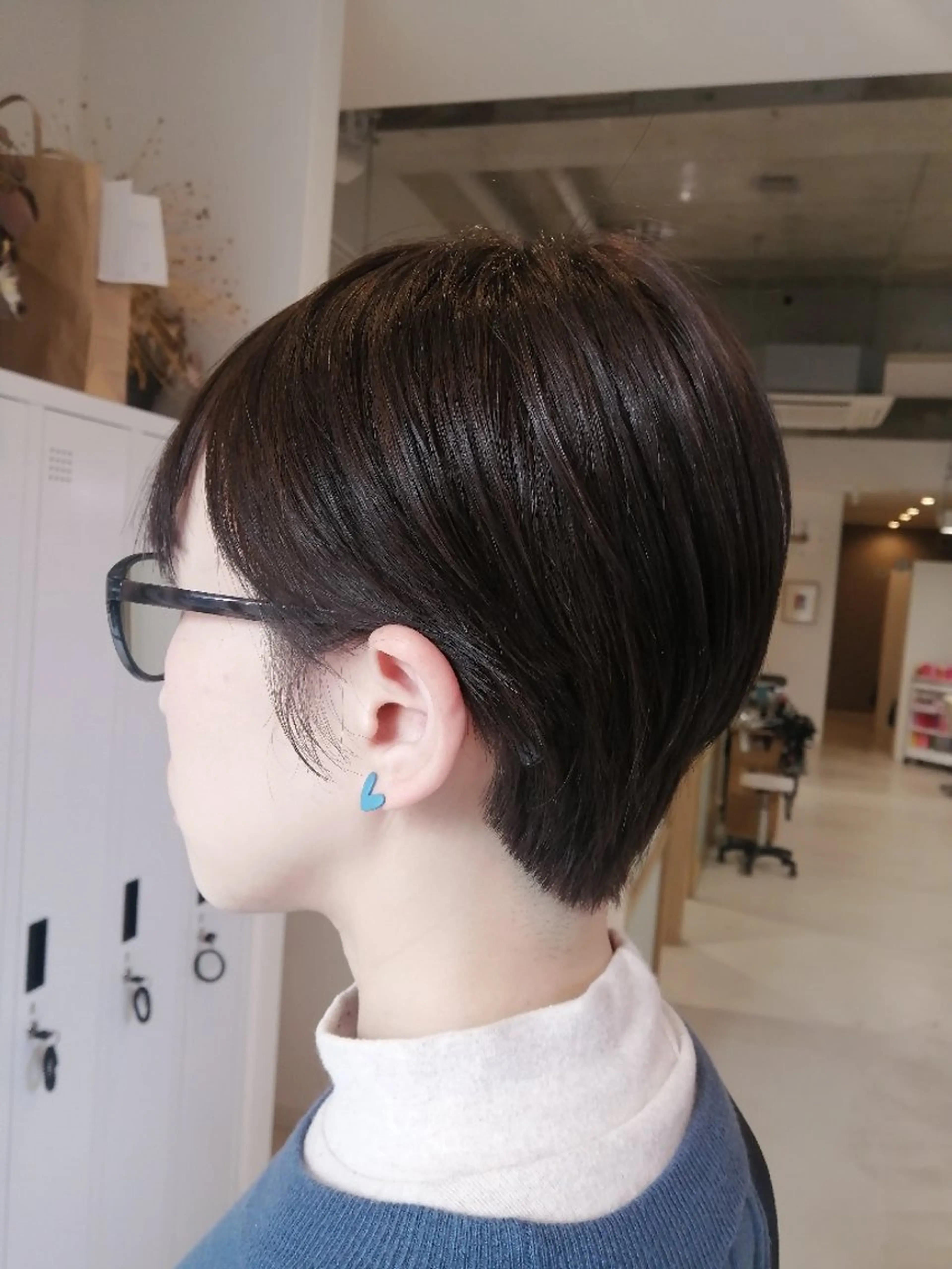 ショート ショートヘア カット ヘッドスパ 藤原仁美/レイヤー /透明感カラーのヘアスタイル