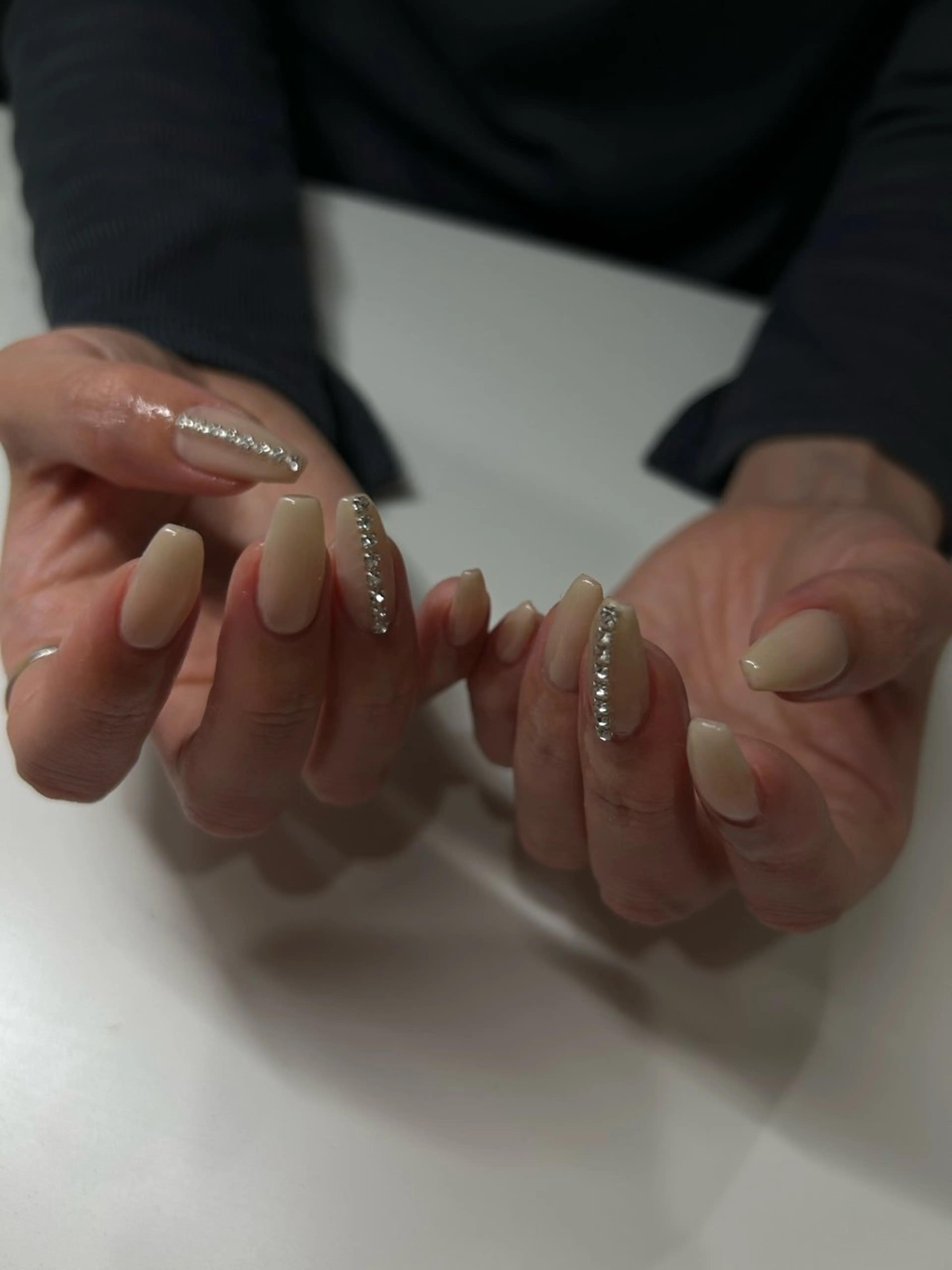 ネイル オフィスネイル シンプルネイル sakae yurinaのネイルデザイン