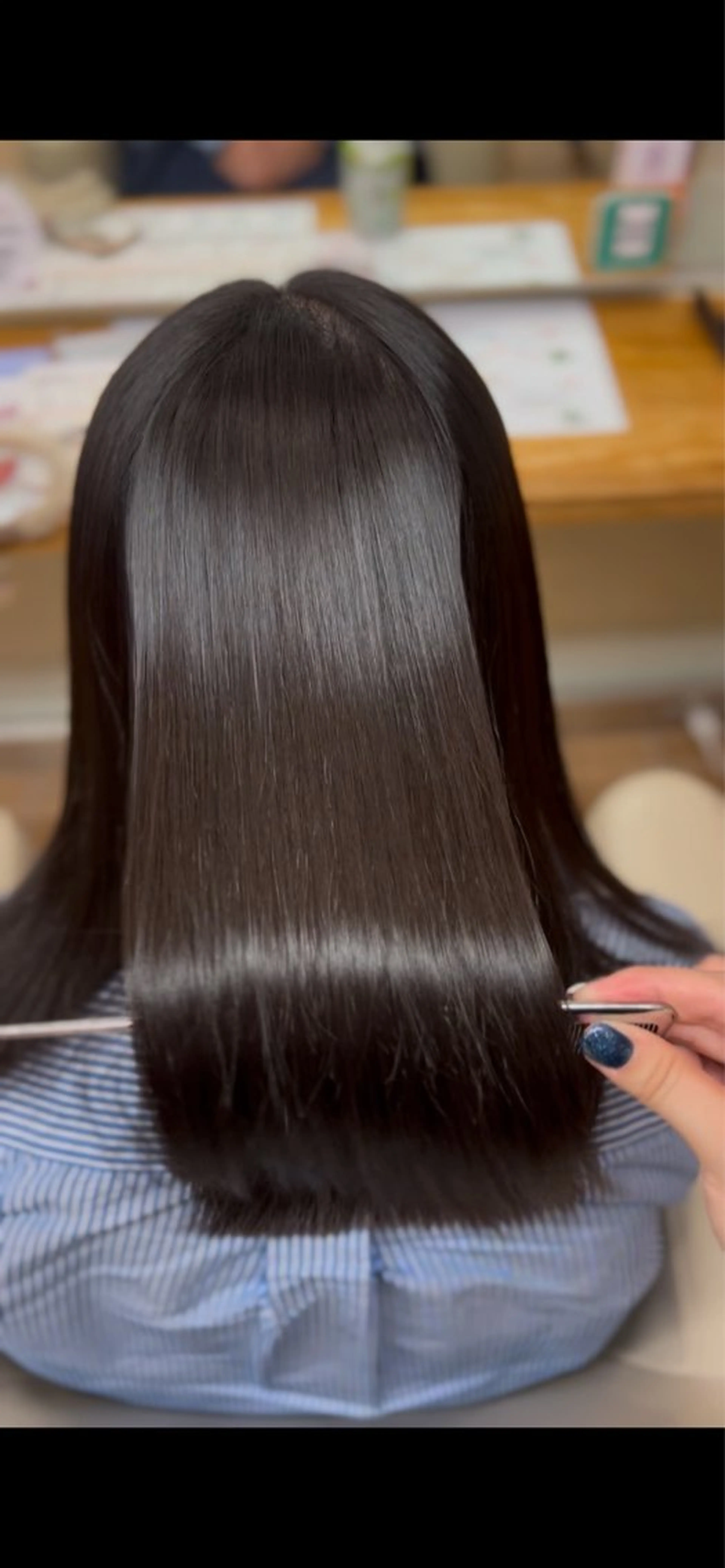ロング 髪質改善 カット 縮毛矯正 トリートメント 🎀渡部 凜花/髪質 改善/艶髪🎀のヘアスタイル