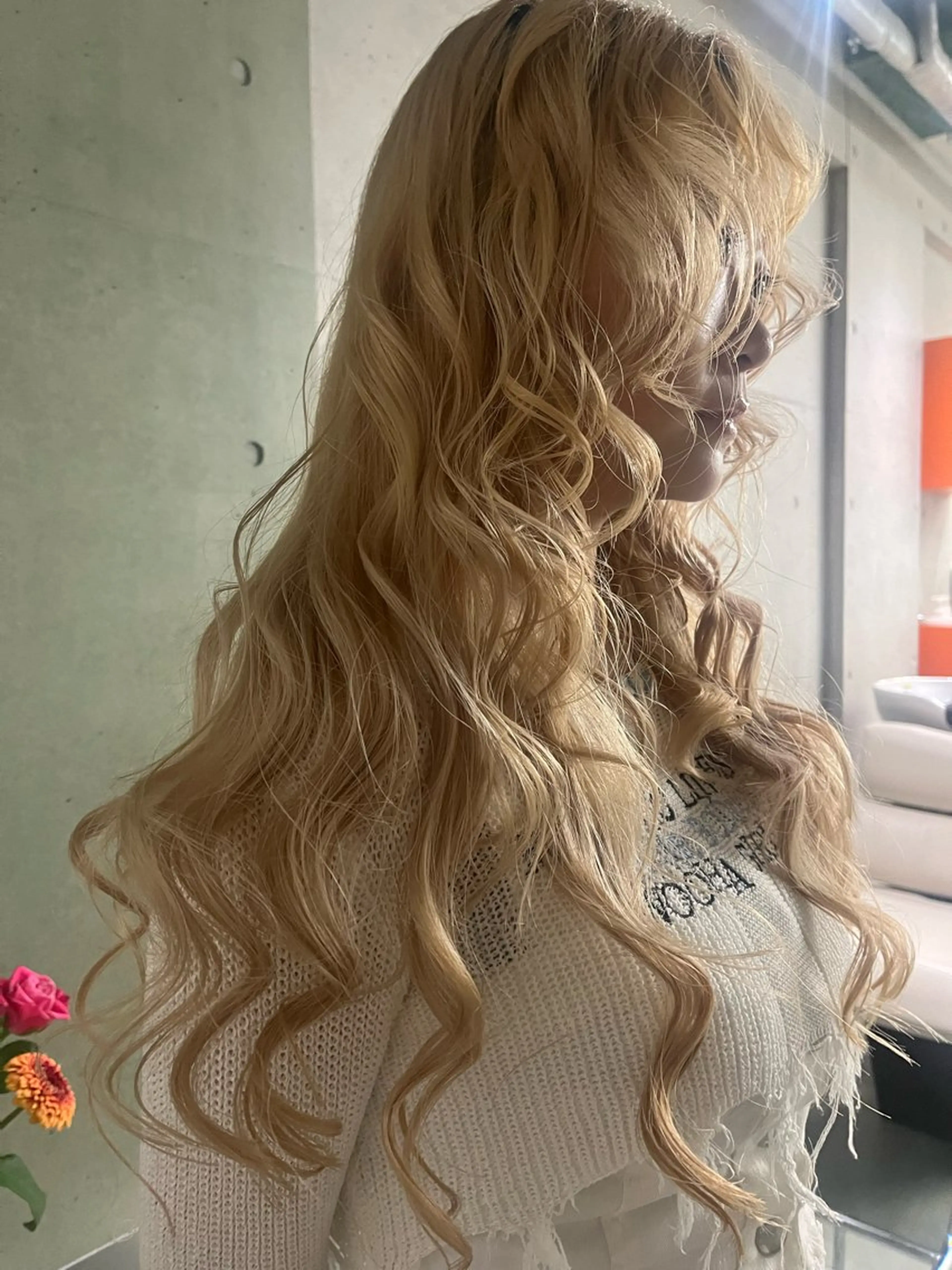 ロング カラー カット ヘアカラー トリートメント 田中 里奈のヘアスタイル