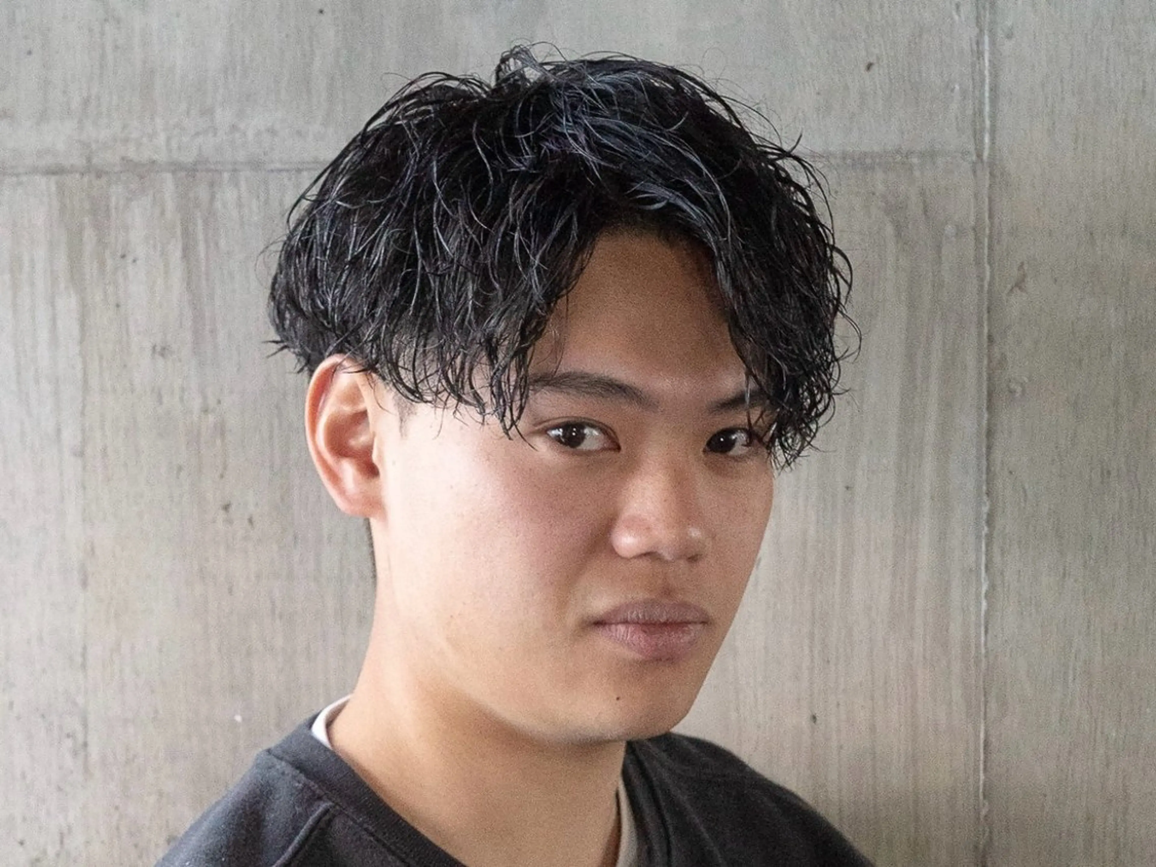 ショート パーマ メンズ メンズパーマ ツイストスパイラルパーマ スパイラルパーマ カット パーマ トリートメント ツイスパ/メンズ パーマ/歩夢のヘアスタイル