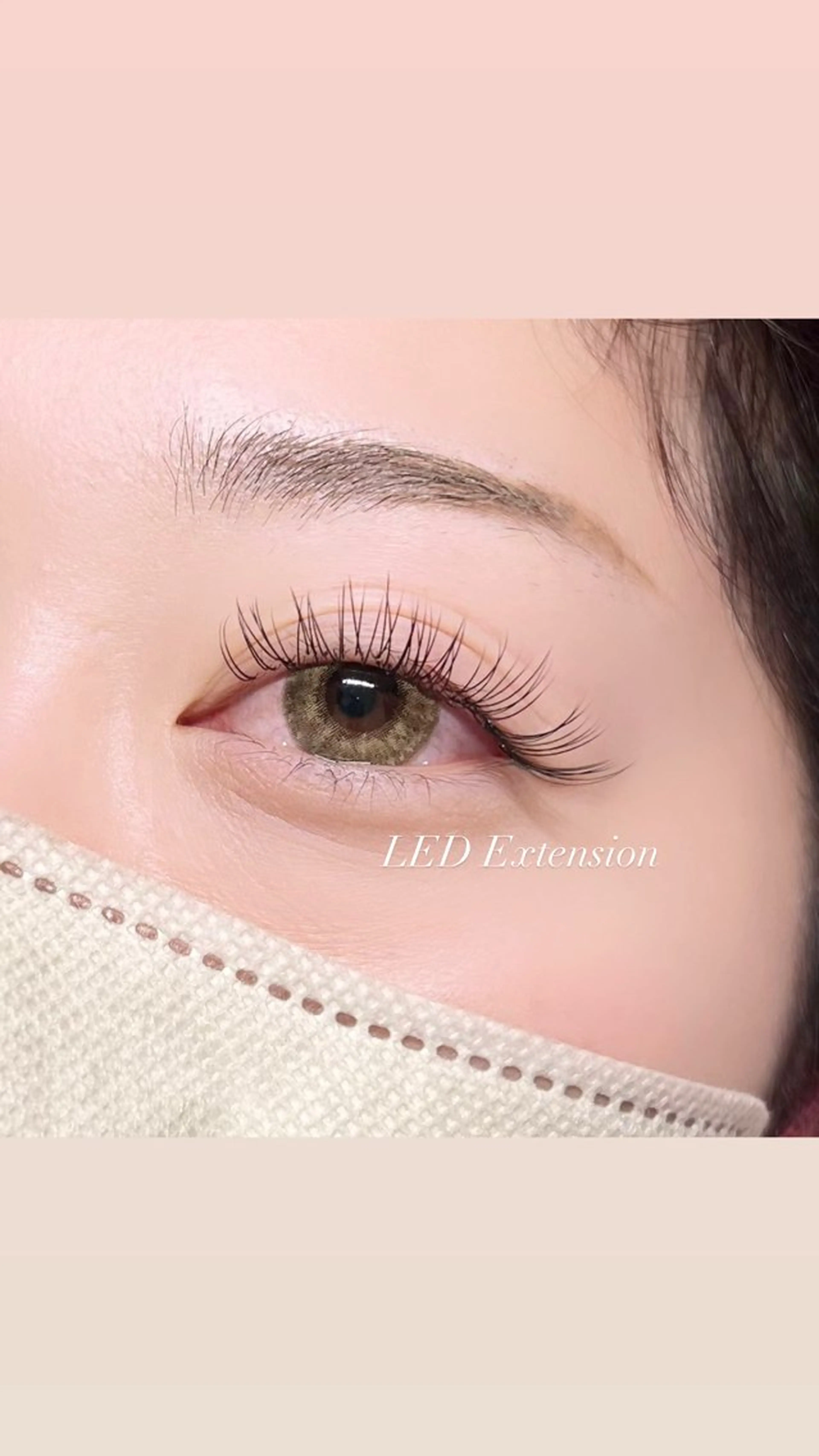 ✨️初回オフ・コーティング無料✨【LEDエクステ】🎀マツエク120本🎀フラット、カラー➕550円の写真