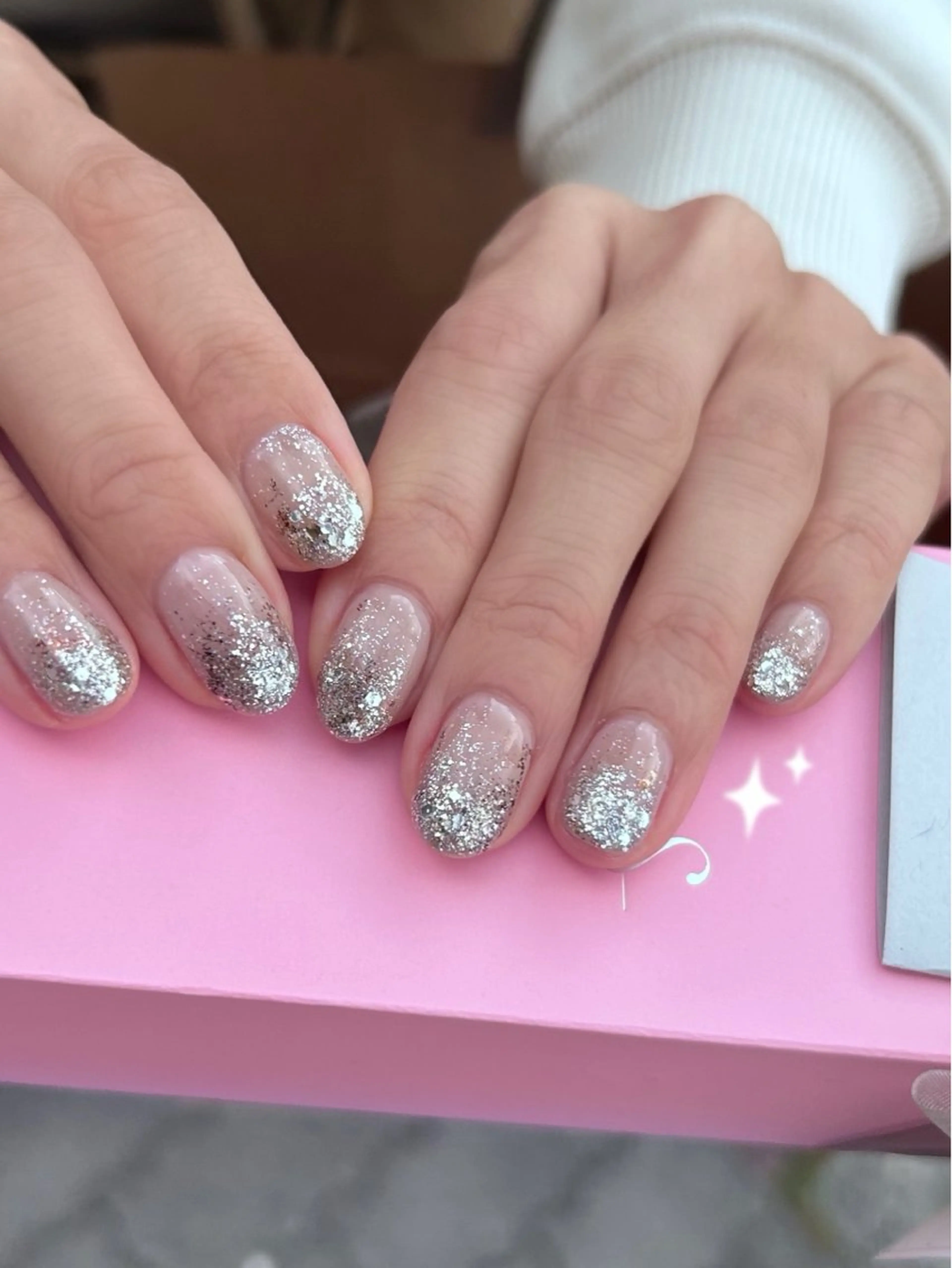 ネイル キラキラネイル ラメ(グリッター) ハンドネイル Re HEURのネイルデザイン