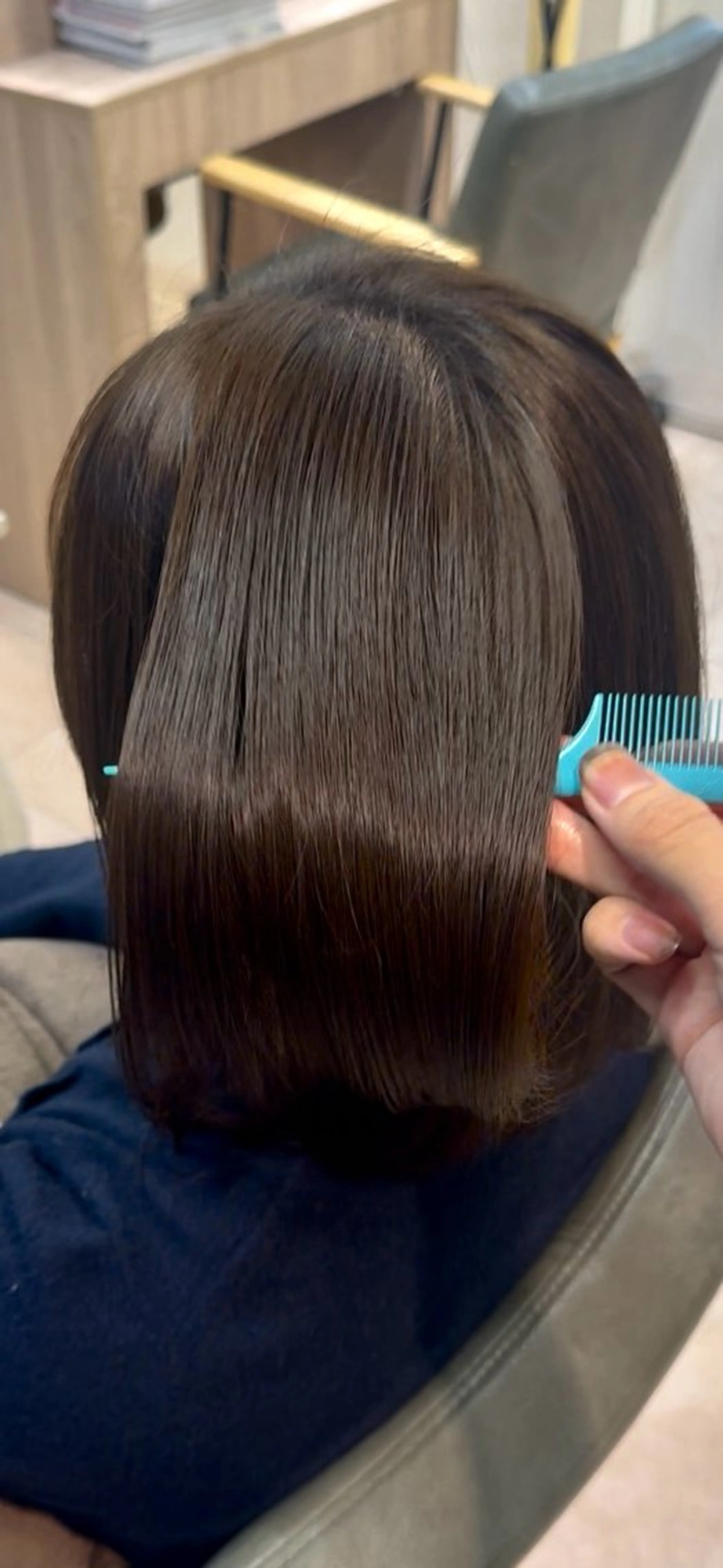 ミディアム 酸性ストレート 縮毛矯正 アニメオタク美容師/ メンズ特化/僚汰のヘアスタイル