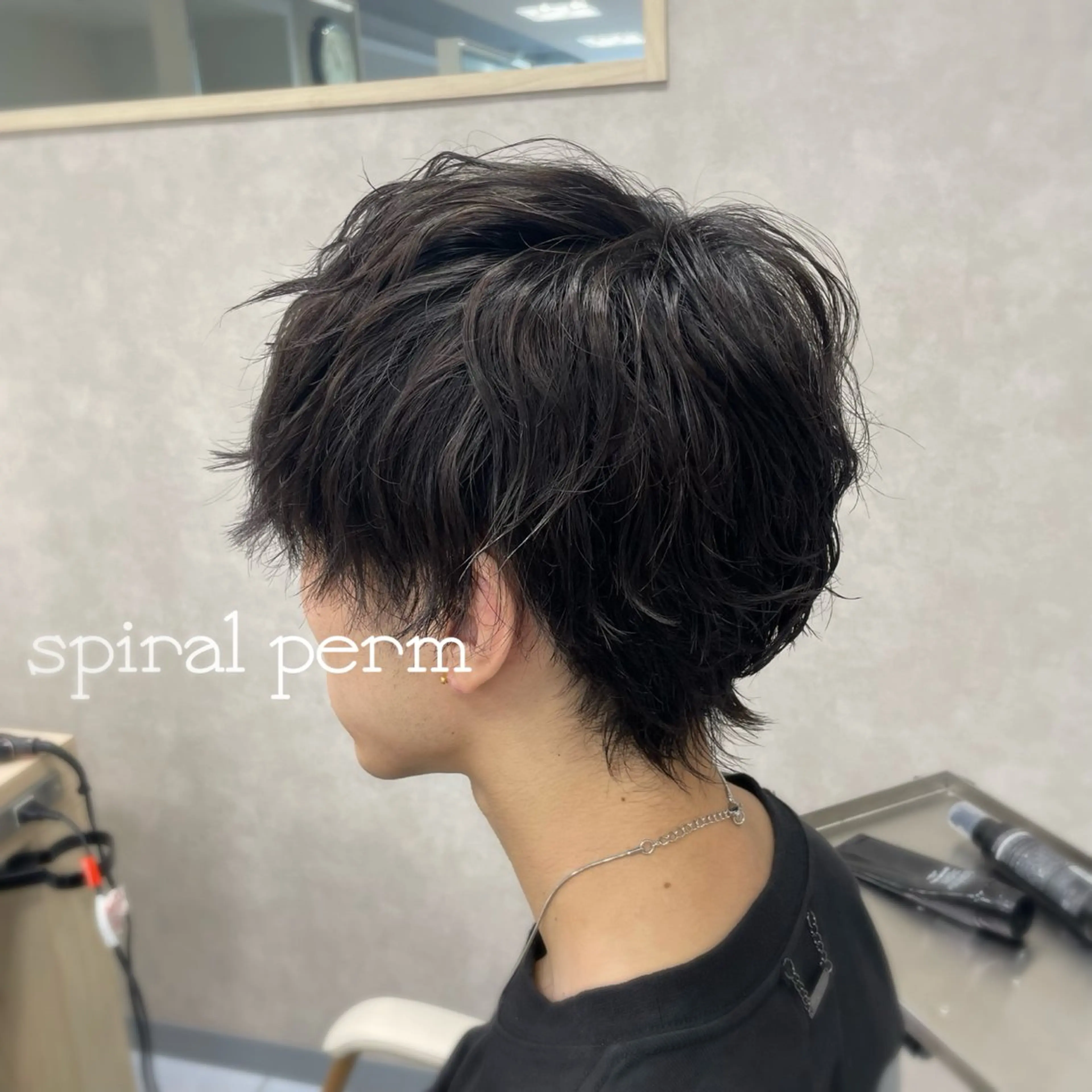 パーマ メンズ ダウンパーマ特化💎 ボブ・レイヤーりなのヘアスタイル