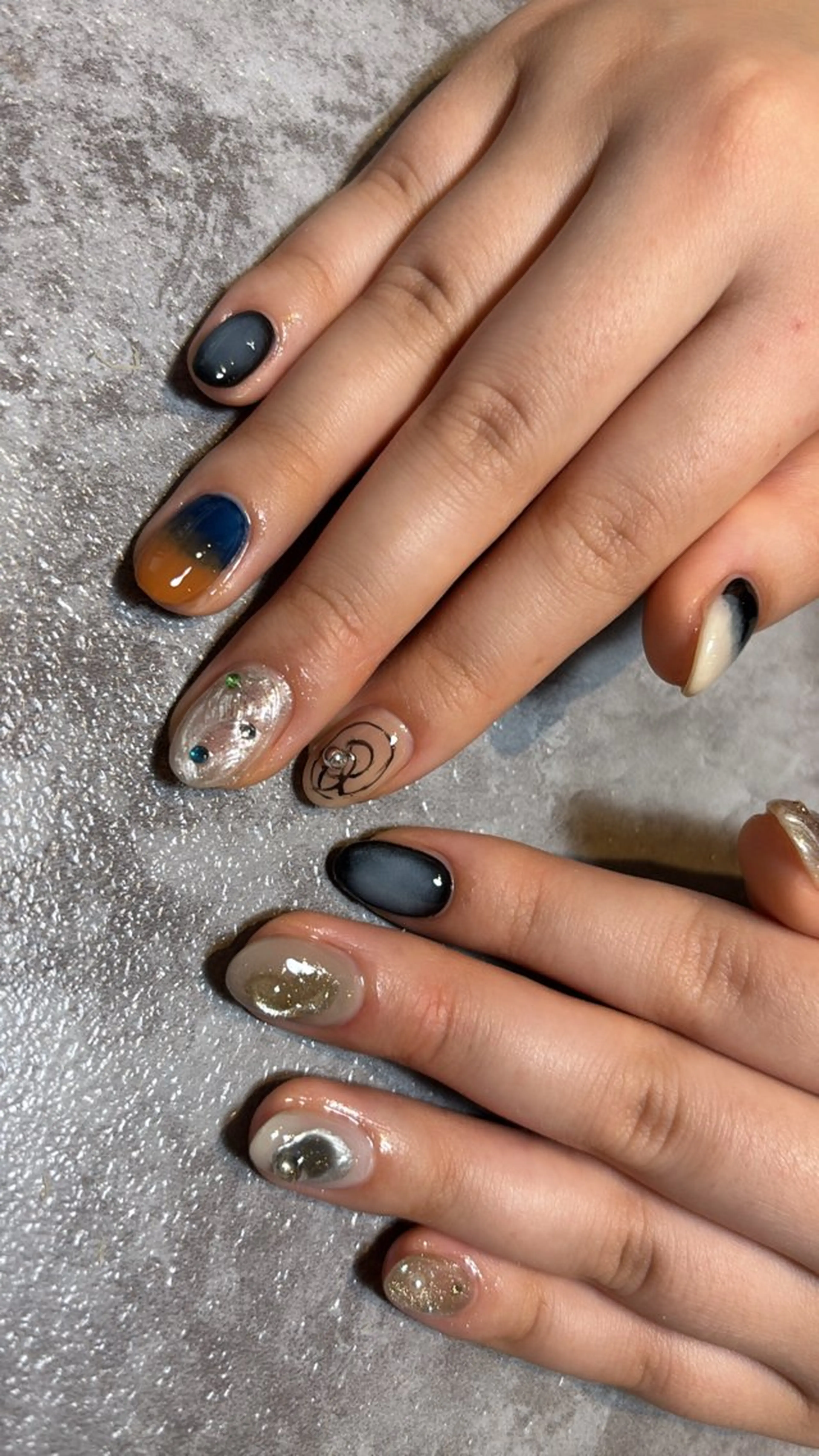 ネイル 持ち込み Mignon 、のネイルデザイン