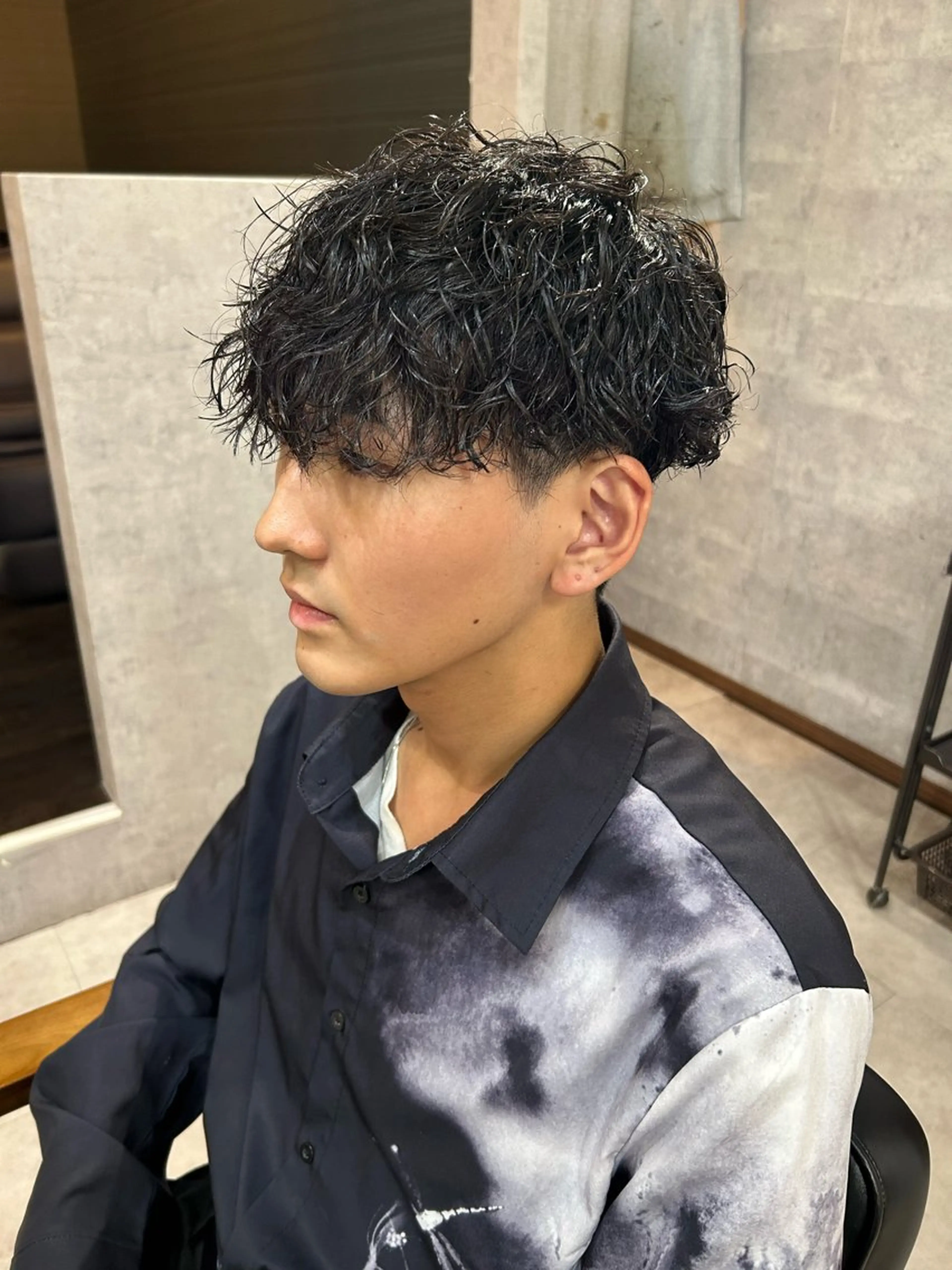 ショート パーマ メンズ メンズパーマ特化 勝毛広貴のヘアスタイル