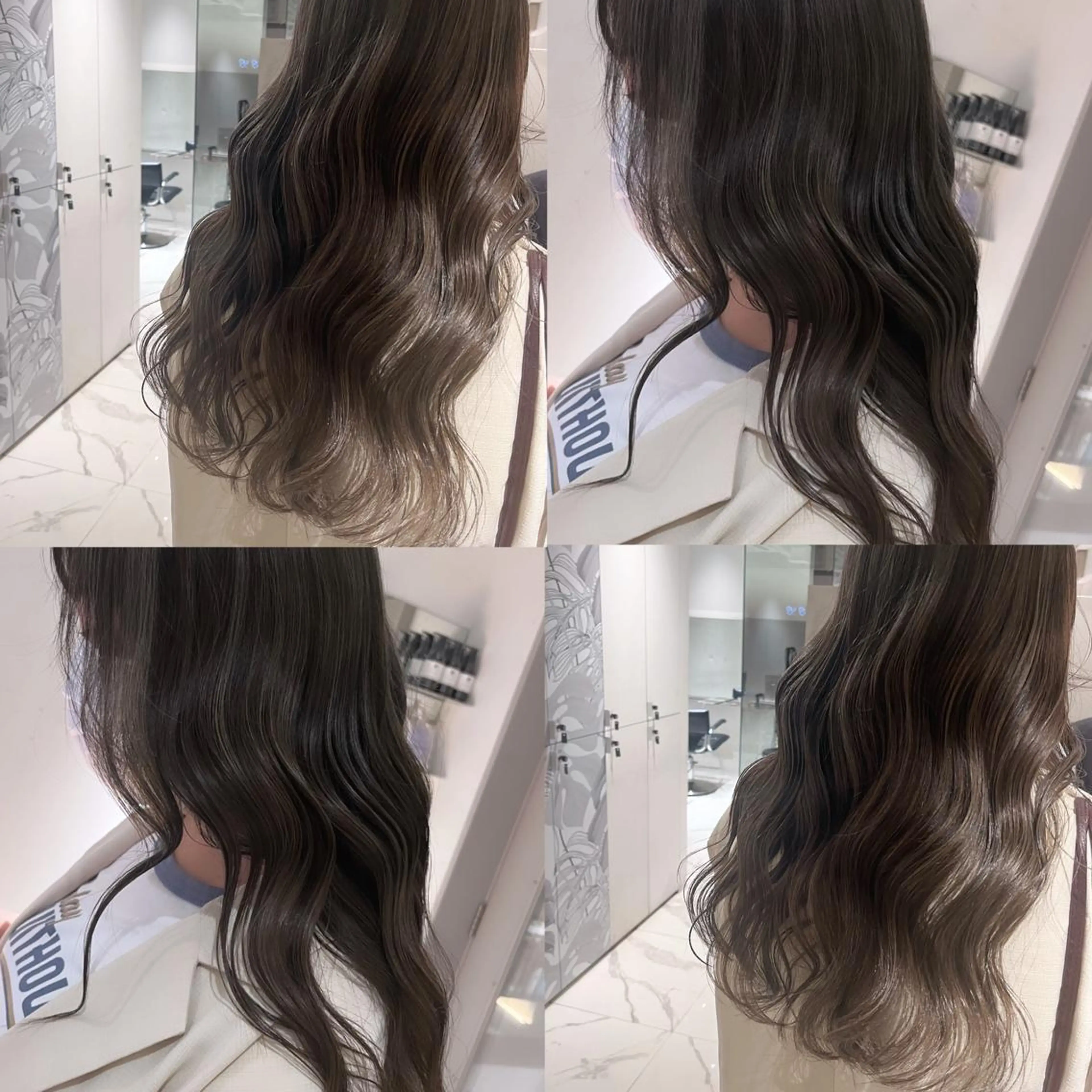 ロング カラー 透明感カラー ダブルカラー ハイライトカラー ハイライト ヘアカラー トリートメント ヘッドスパ ヘアセット カジュアルを女っぽく 𝗮𝘆𝗮𝗰𝗼のヘアスタイル