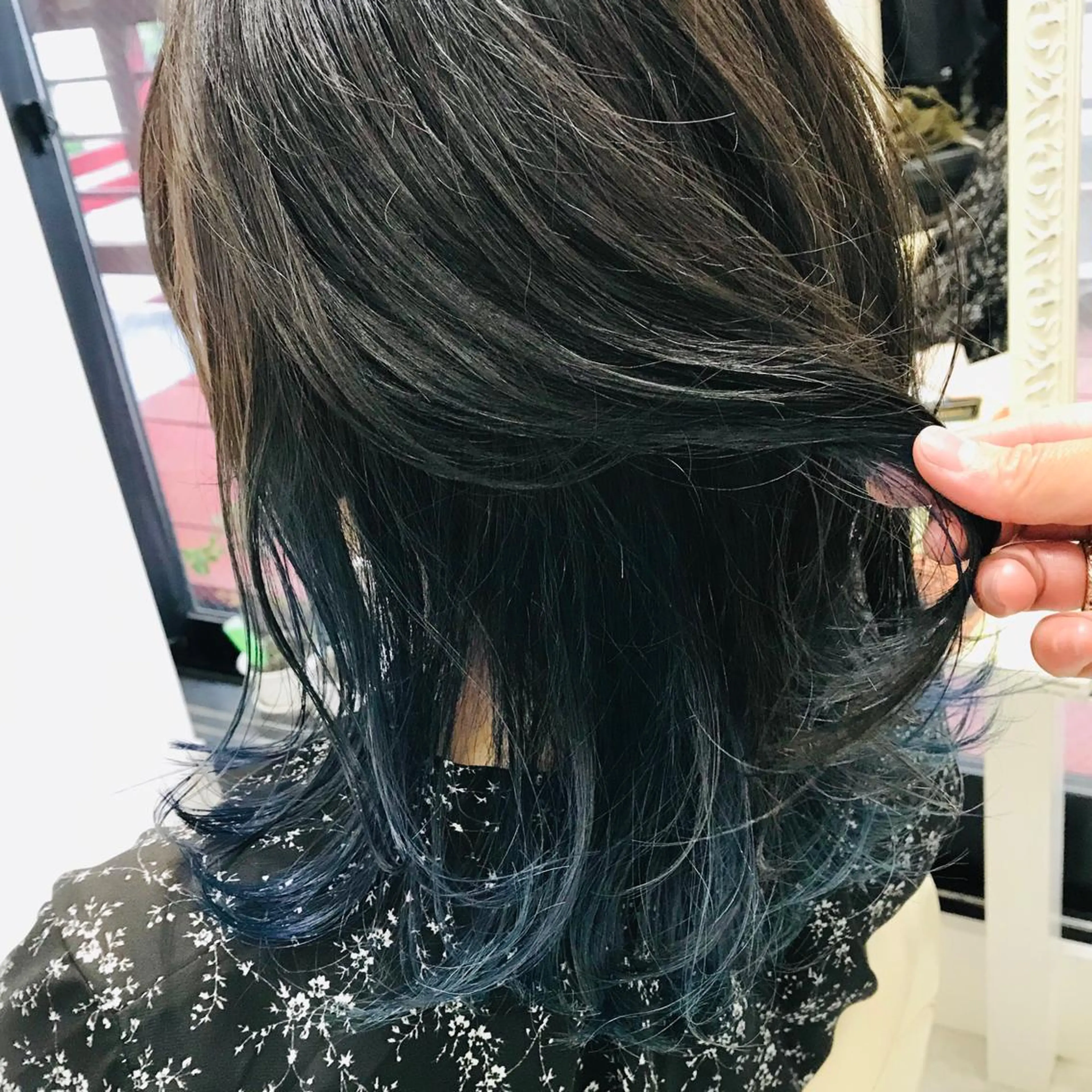 ミディアム カラー インナーカラー ヘアカラー ママ美容師 ＊ヒマワリのヘアスタイル