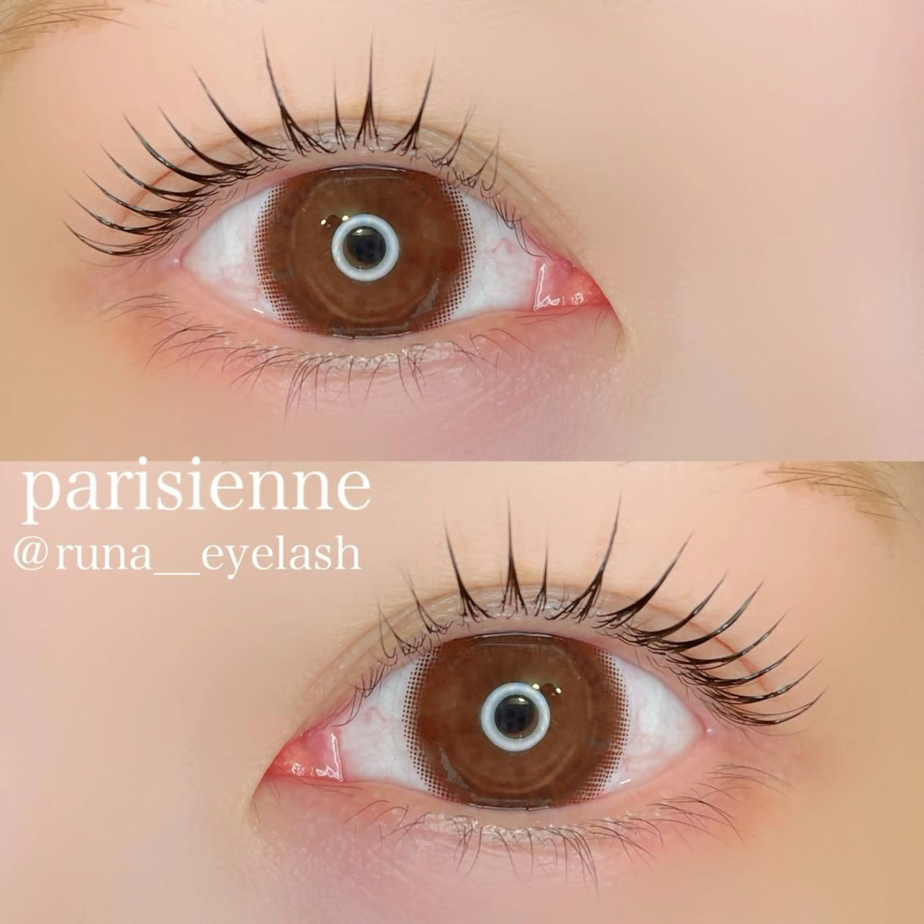 マツエク・マツパ パリジェンヌラッシュリフト kondo runaのマツエク・マツパデザイン