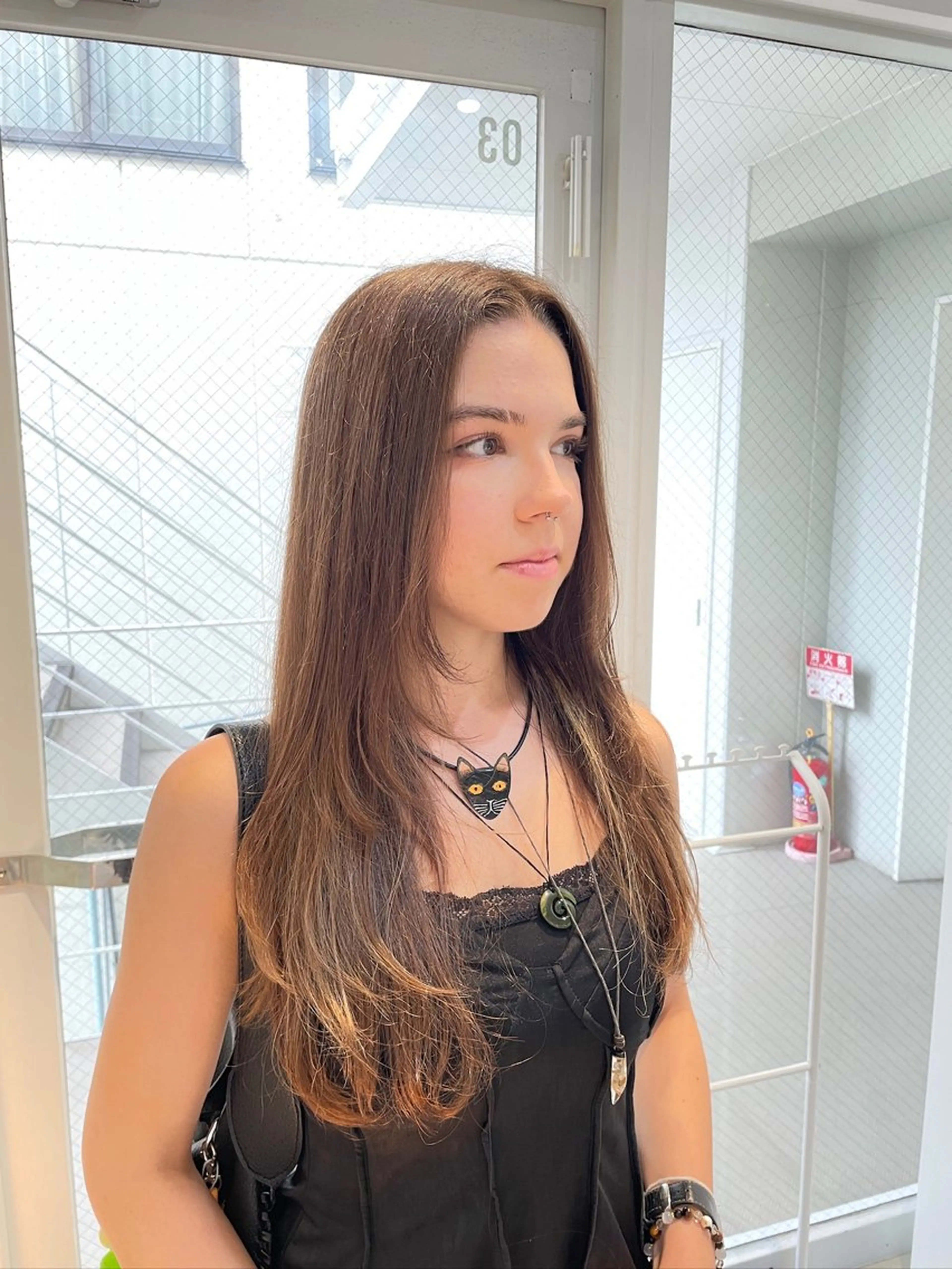 ロング カラー ヘアアレンジ レイヤーカット カット トリートメント ヘアセット 艶髪✨寒色カラー✨ 翁長孝輔のヘアスタイル