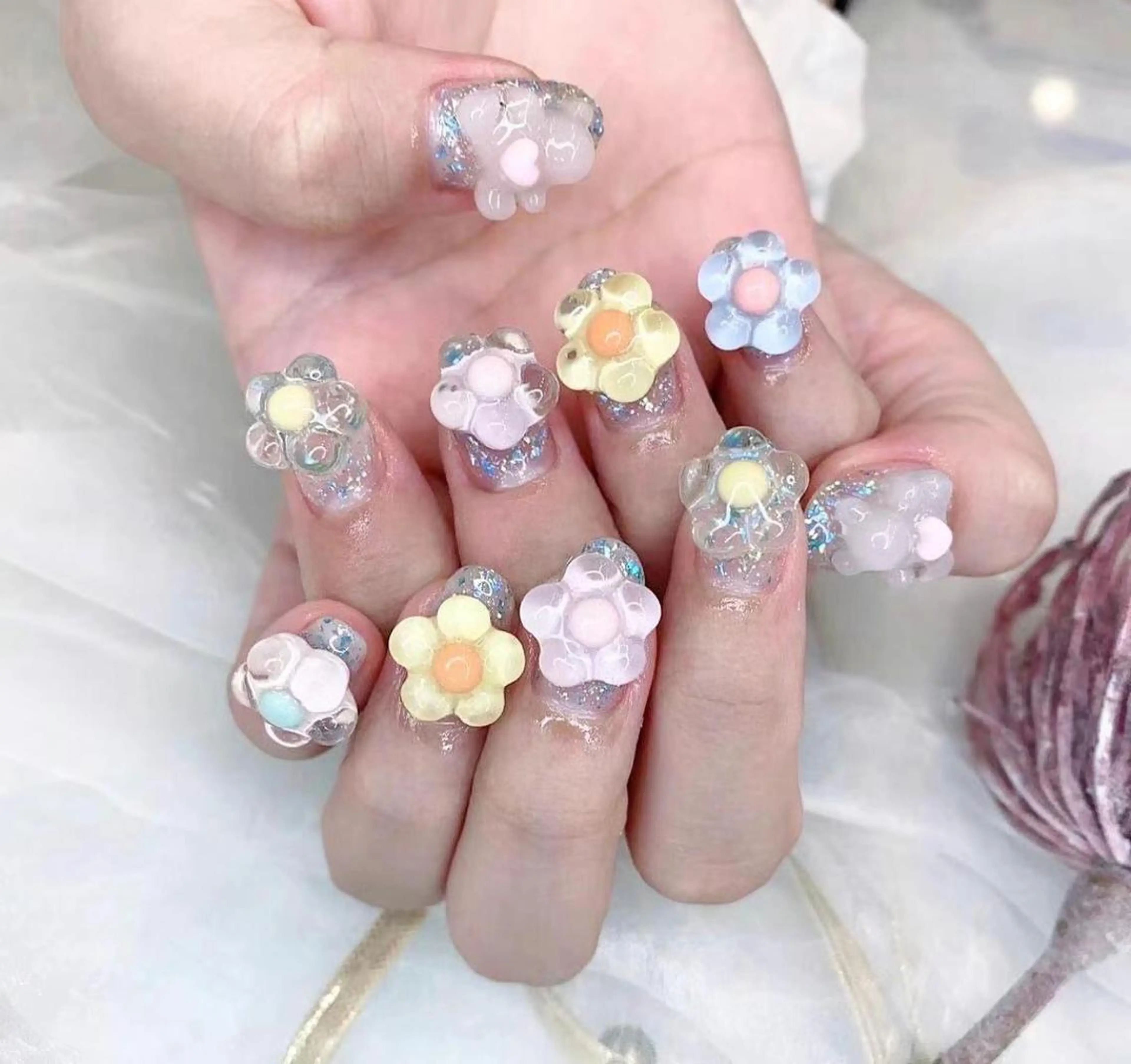 ネイル フラワーネイル Babarla　Nail　Salon所属・babarla Nailのネイルデザイン