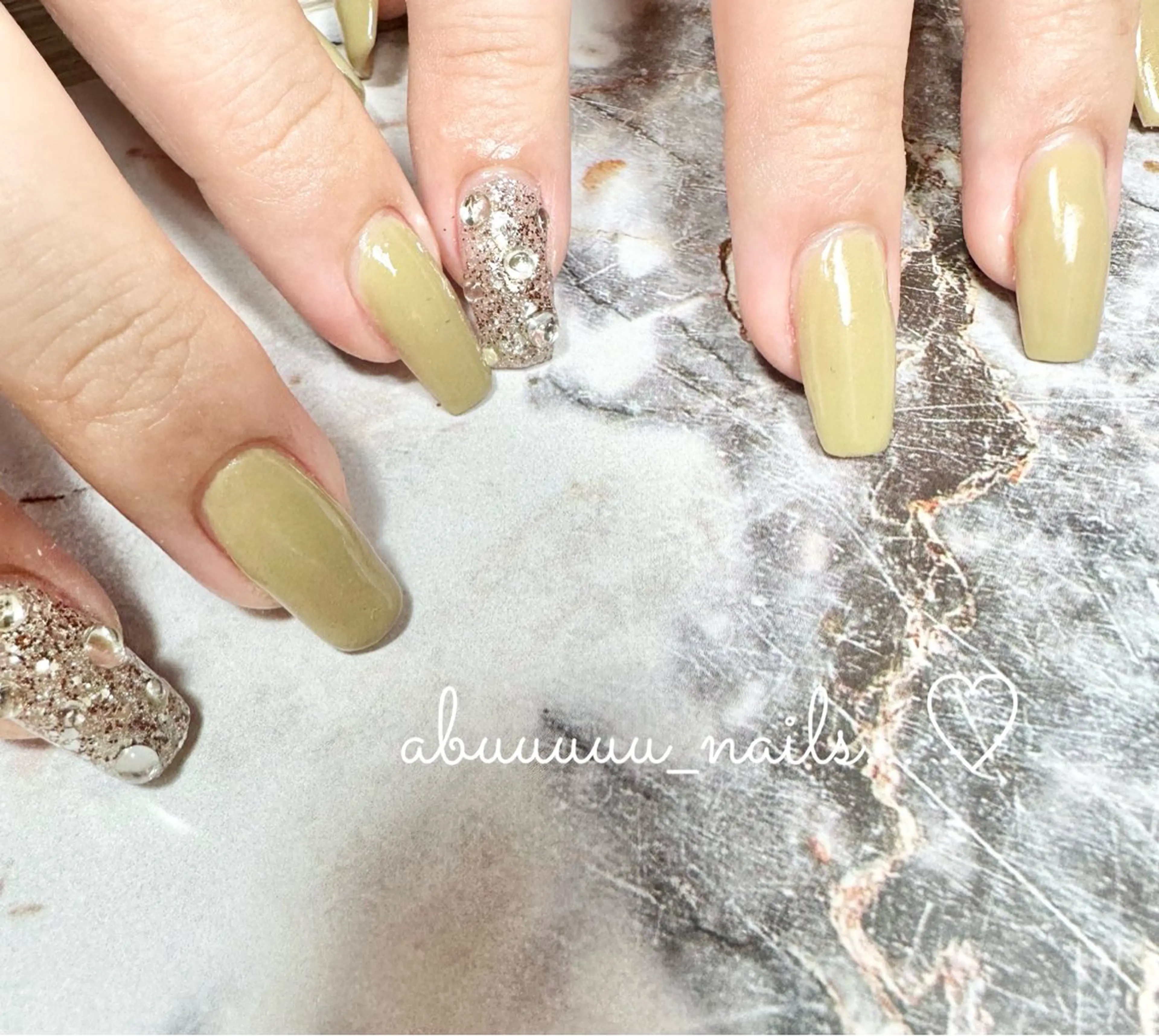 ネイル ラメ(グリッター) abuuuuu nailsのネイルデザイン