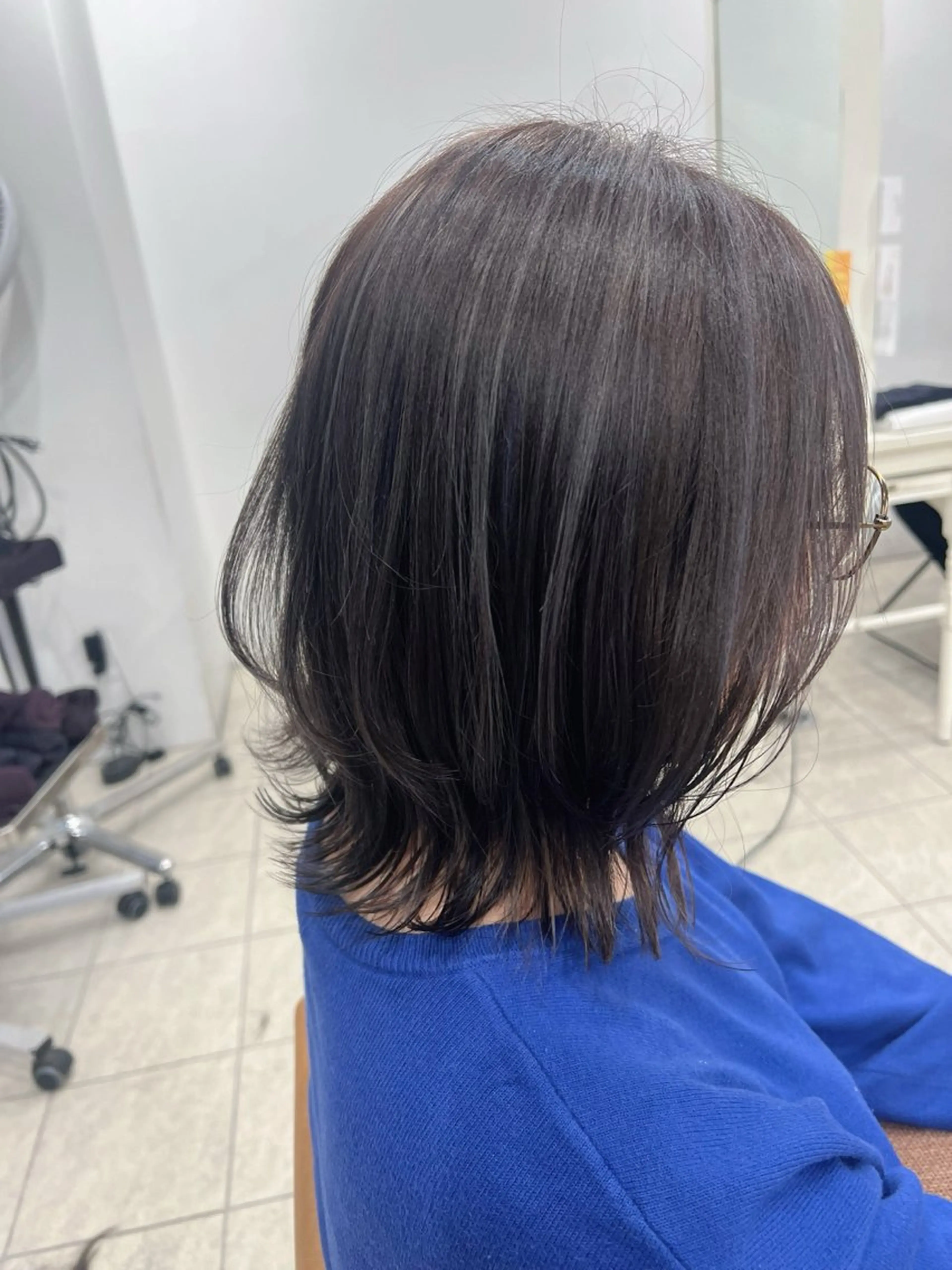 ミディアム カラー 透明感カラー グレージュ ハイライトカラー ハイライト 🫧うる艶ヘアー🫧 Yukaのヘアスタイル