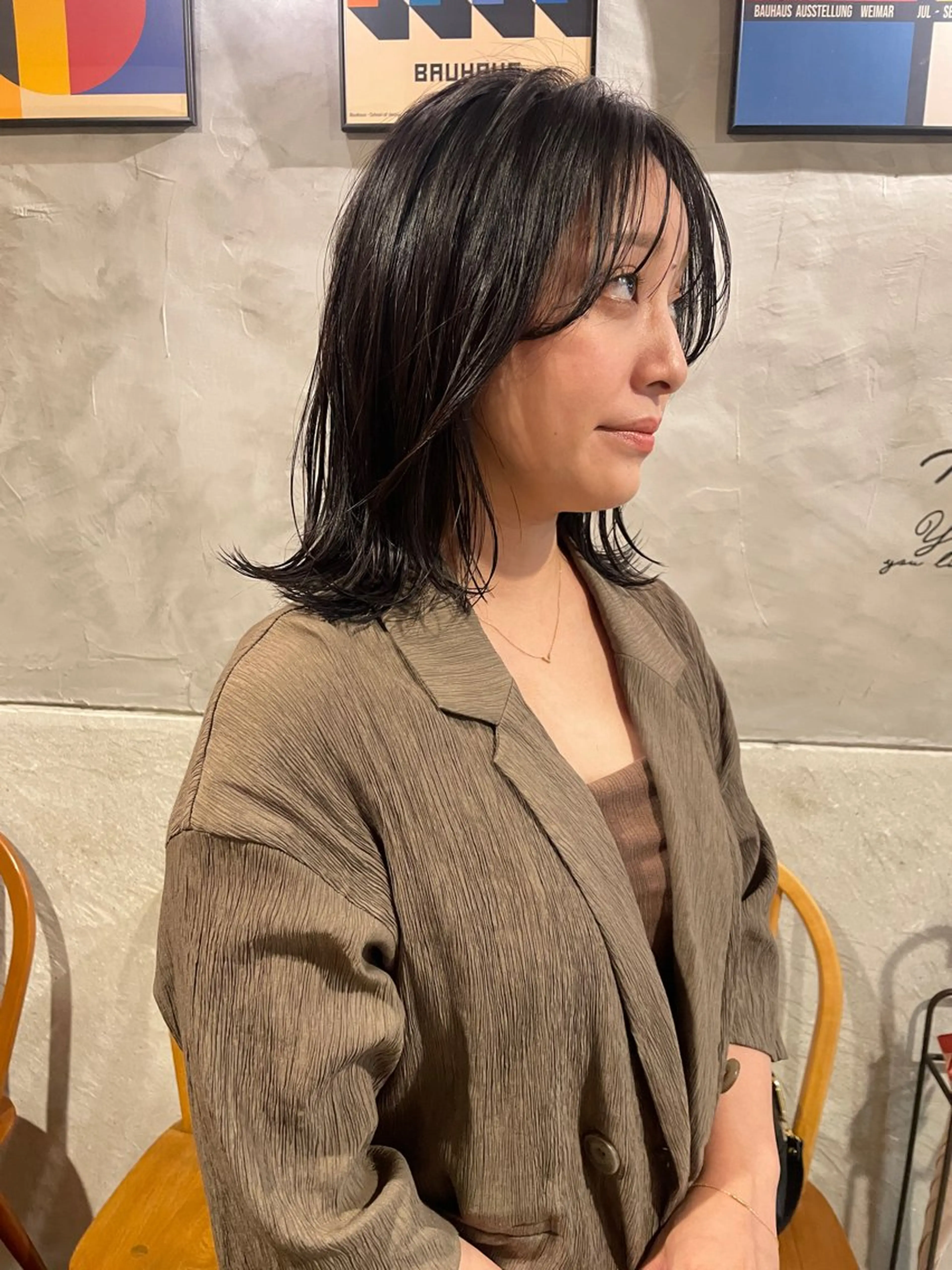 セミロング レイヤーカット カット ヘッドスパ さの あやねのヘアスタイル