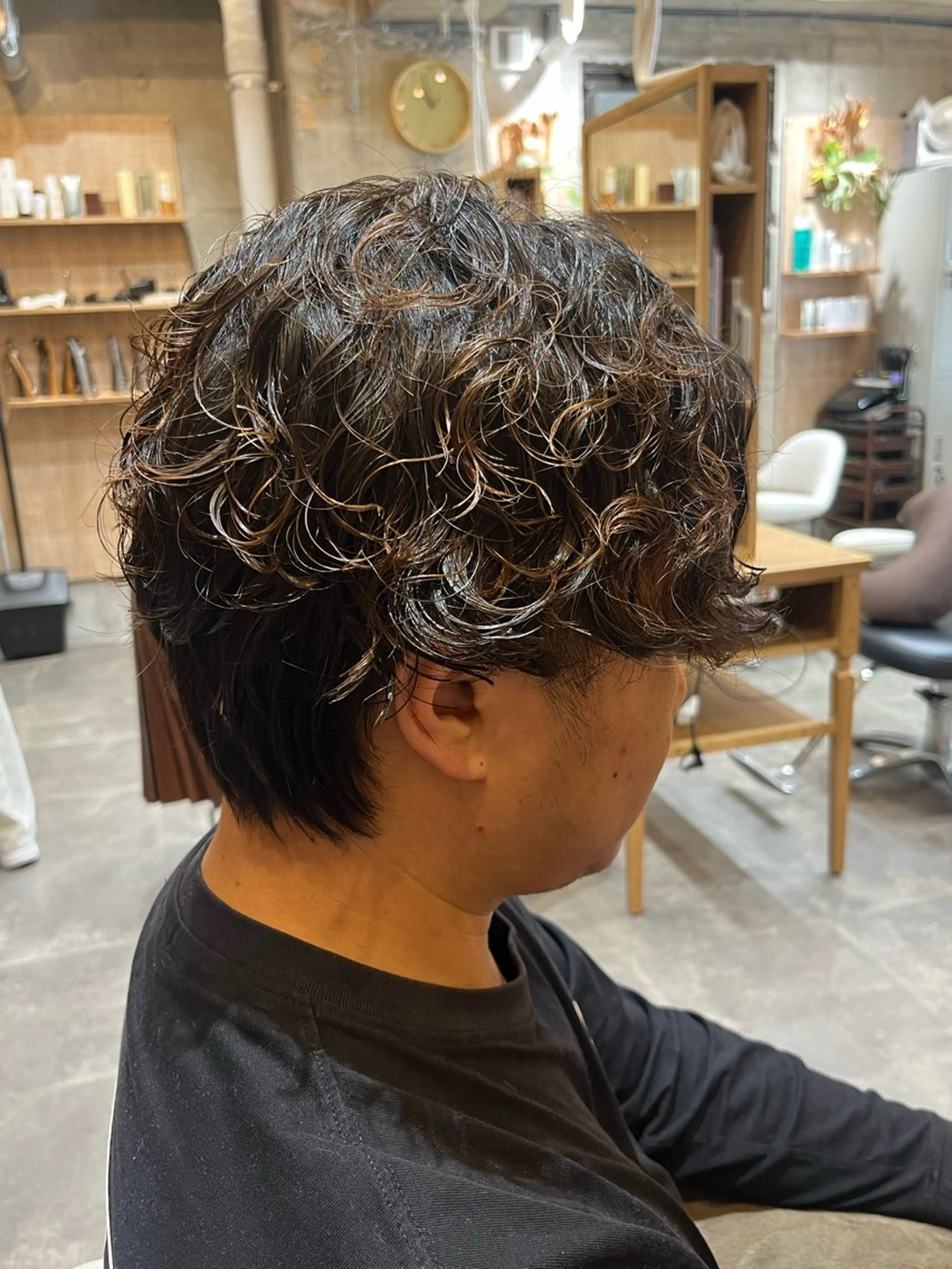 パーマ メンズ カット パーマ 佐藤 未来のヘアスタイル