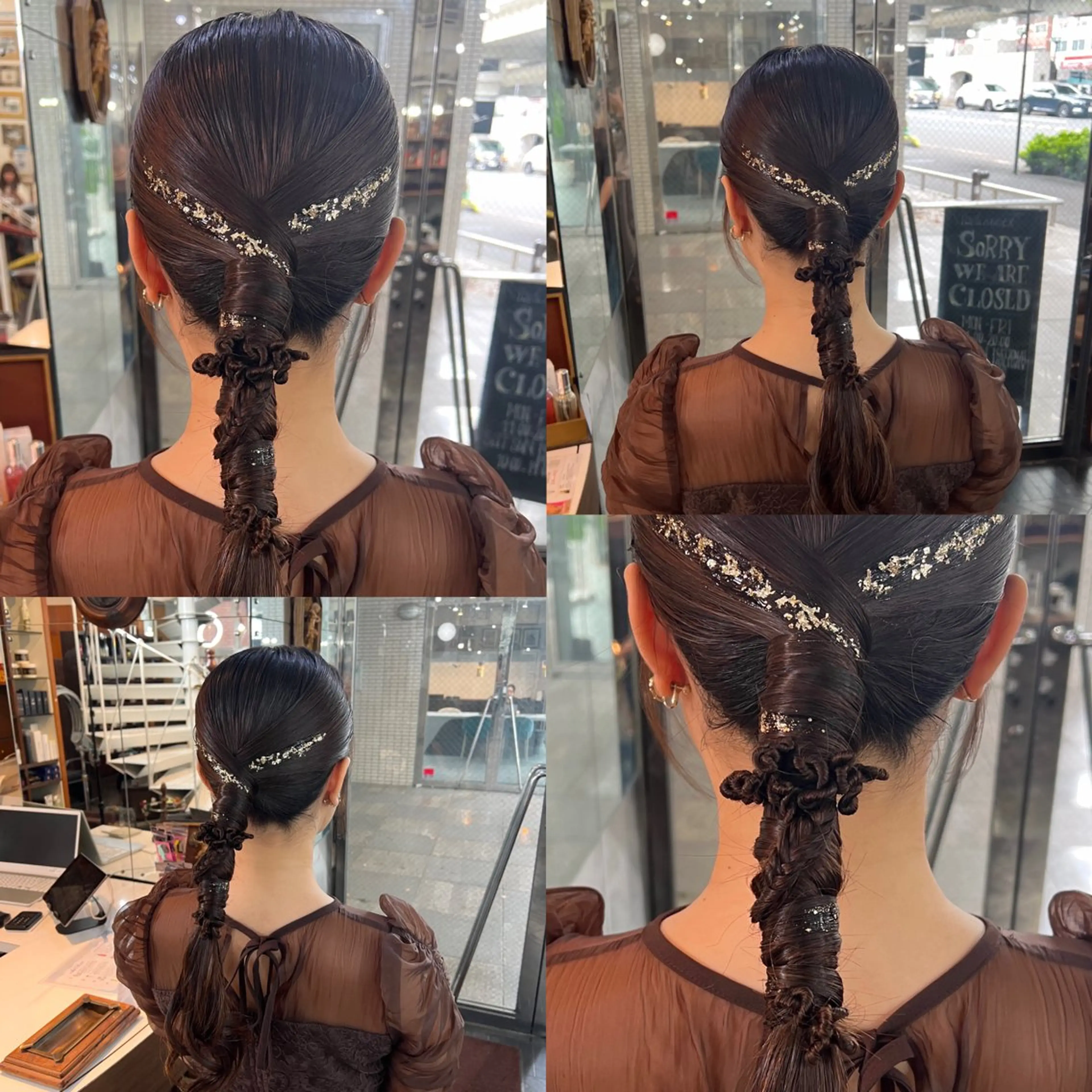 ロング ヘアアレンジ ヘアセット ハイライト/レイヤー /ハイトーン/AOIのヘアスタイル