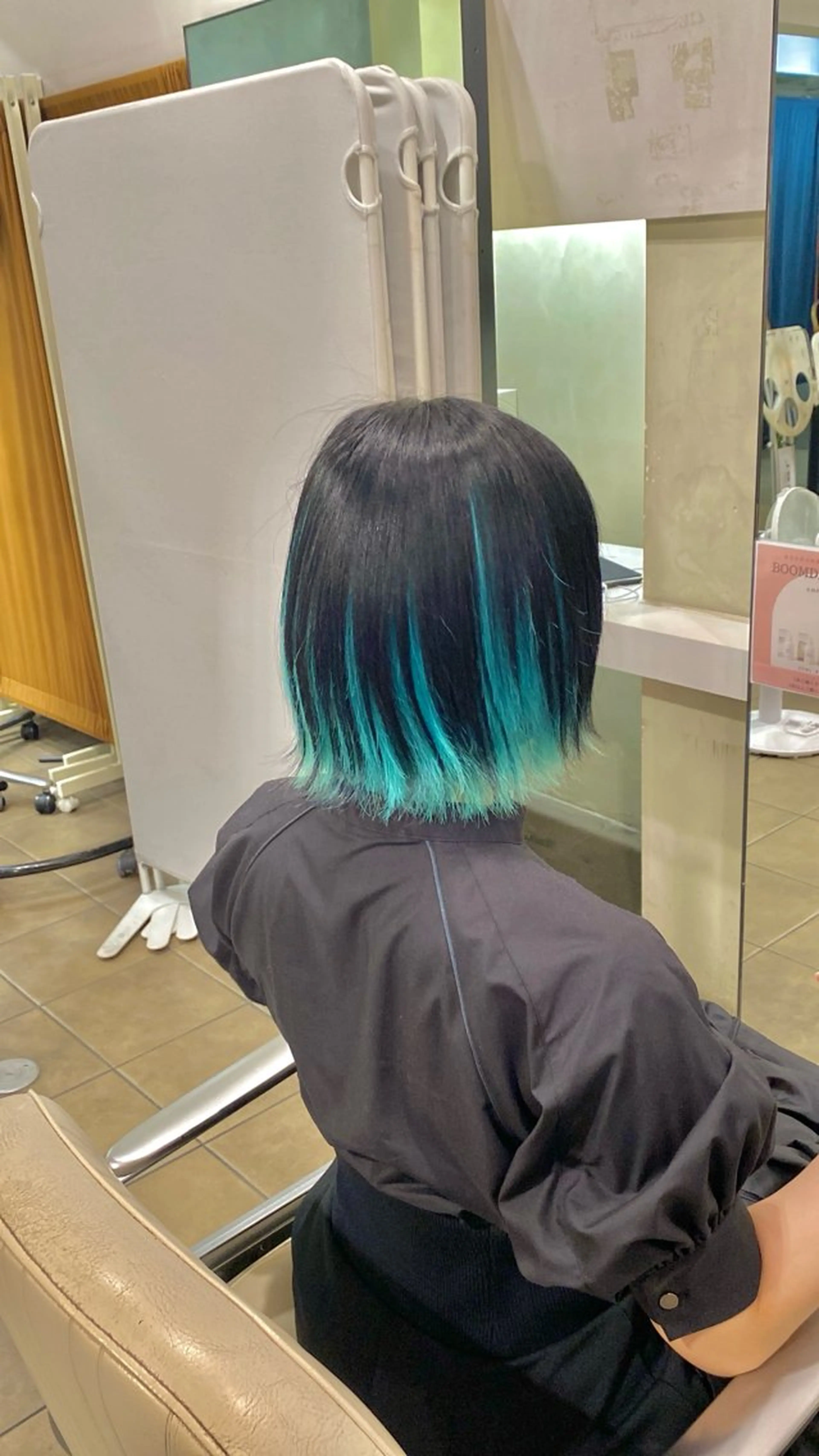 ミディアム カラー カット ヘアカラー トリートメント ✨ブリーチ/ウルフ/ 心斎橋/横山大樹のヘアスタイル