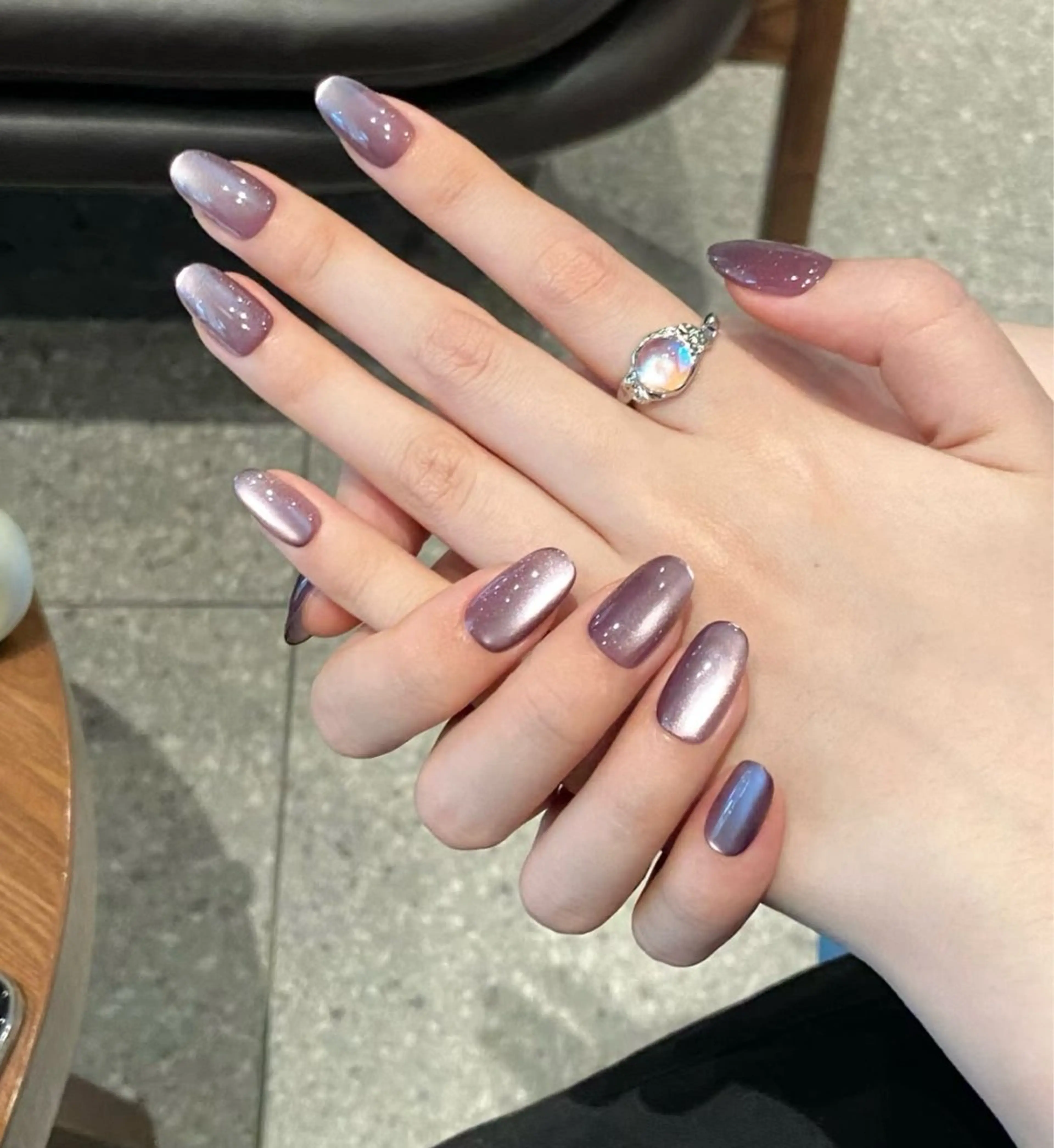 【新規ソフトジェルオフ無料】【期間限定】当店人気 No.1マグネット ジェル全面／斜め／フレンチの写真