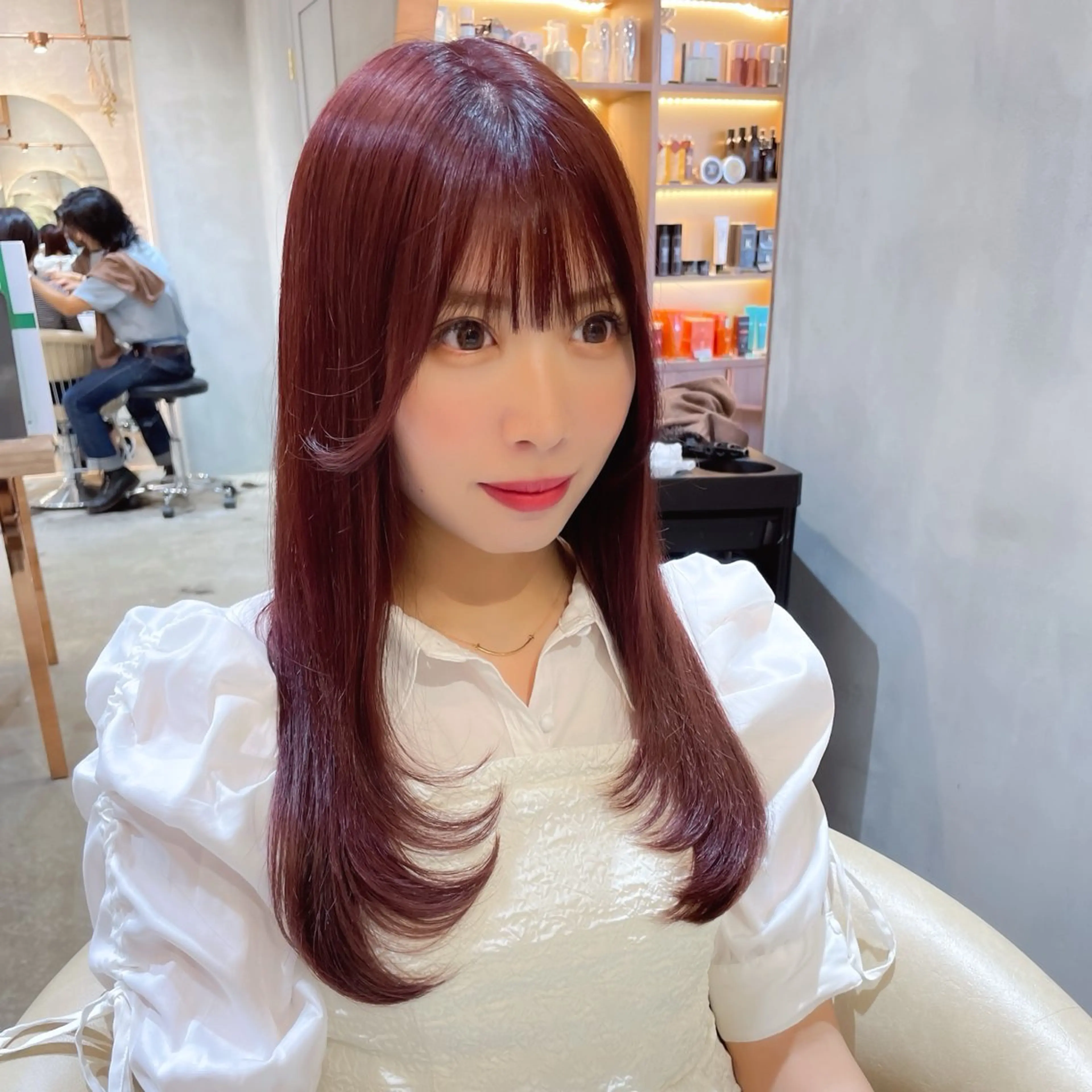 ロング カラー カット ヘアカラー トリートメント レイヤー/韓国ヘア 縮毛矯正🫧鈴木颯のヘアスタイル