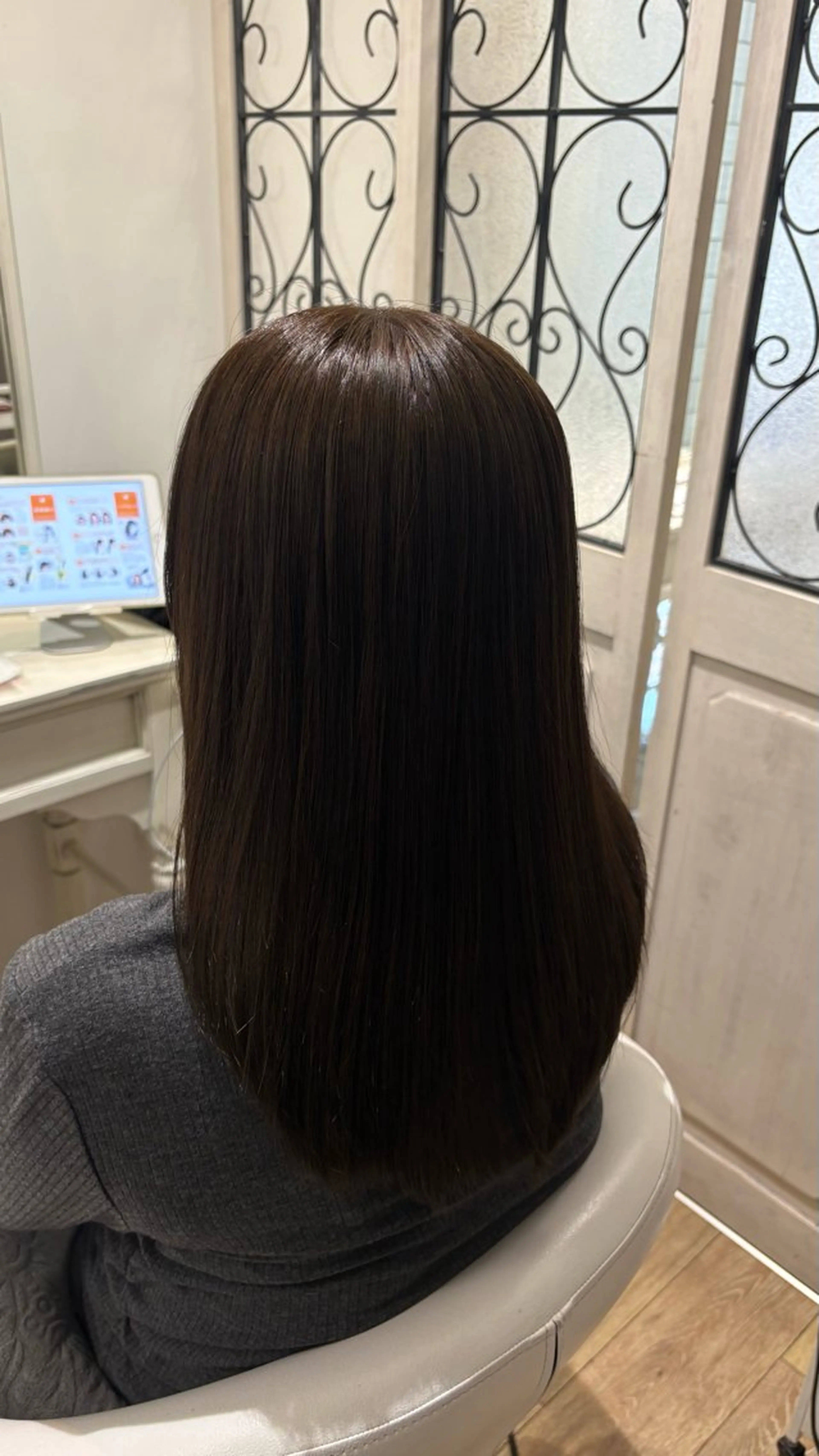 ミディアム カラー カット ヘアカラー ♣️似合わせ 艶髪カラーYUUGAのヘアスタイル