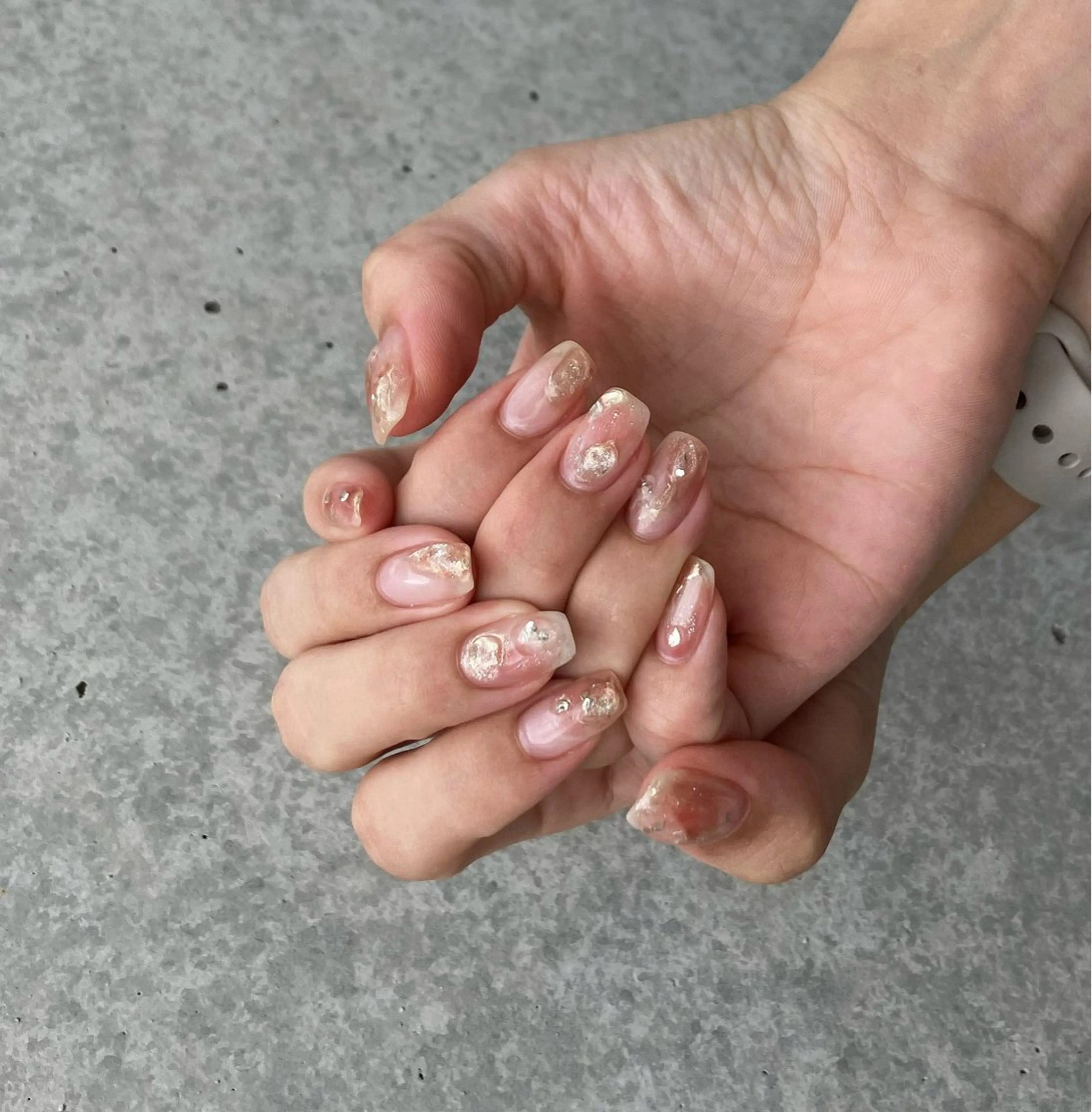 ネイル アートネイル 長さ出し ジェルネイル 氷ネイル・うるうるネイル マットネイル ハンドネイル nail salon Soeurのネイルデザイン