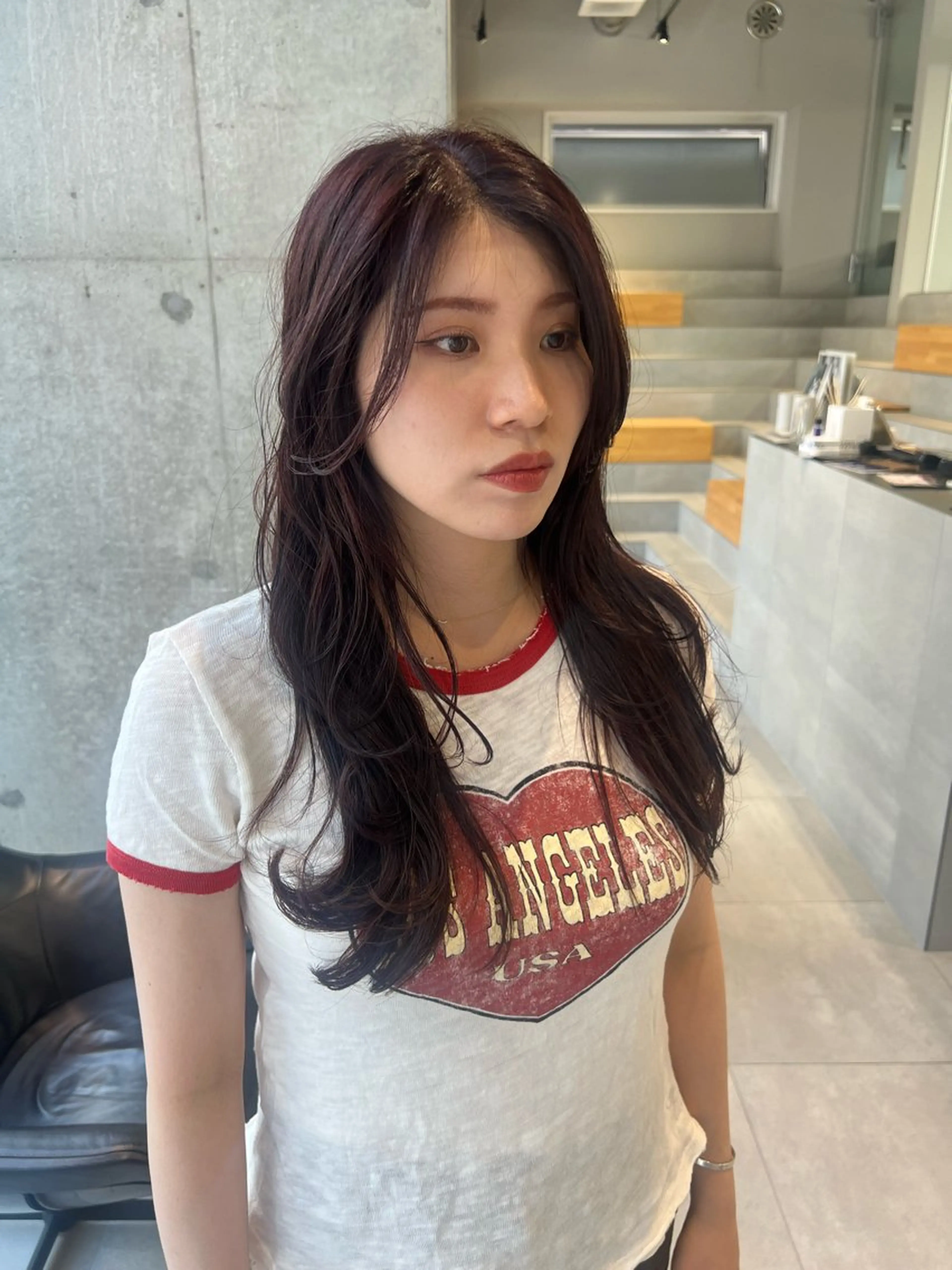 ロング カラー レイヤーカット カット ヘアカラー トリートメント 吉沢遣人/レイヤー 艶カラー/抜け感のヘアスタイル