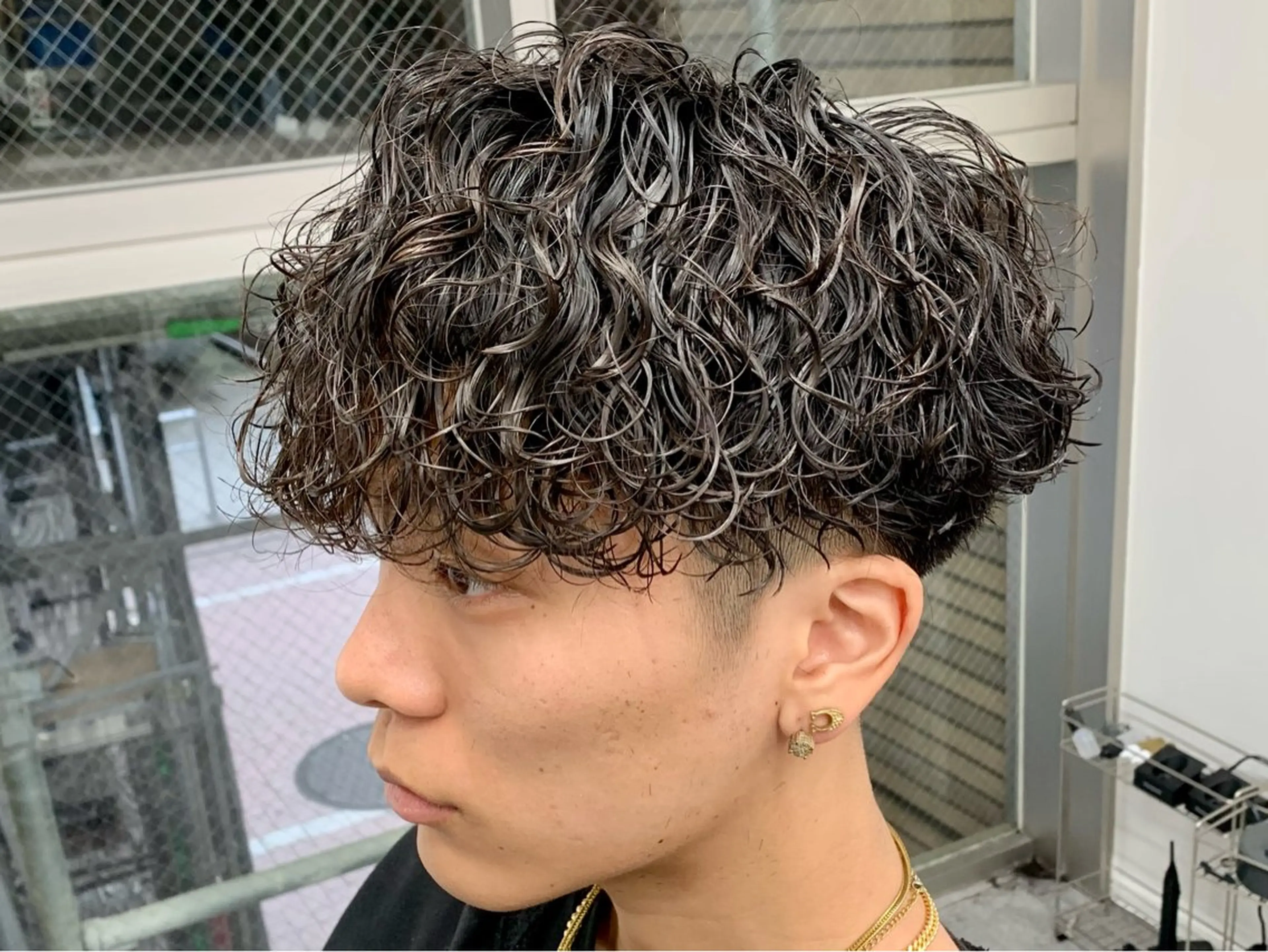 ショート パーマ メンズ カット パーマ メンズパーマ名人 TAKUMAのヘアスタイル