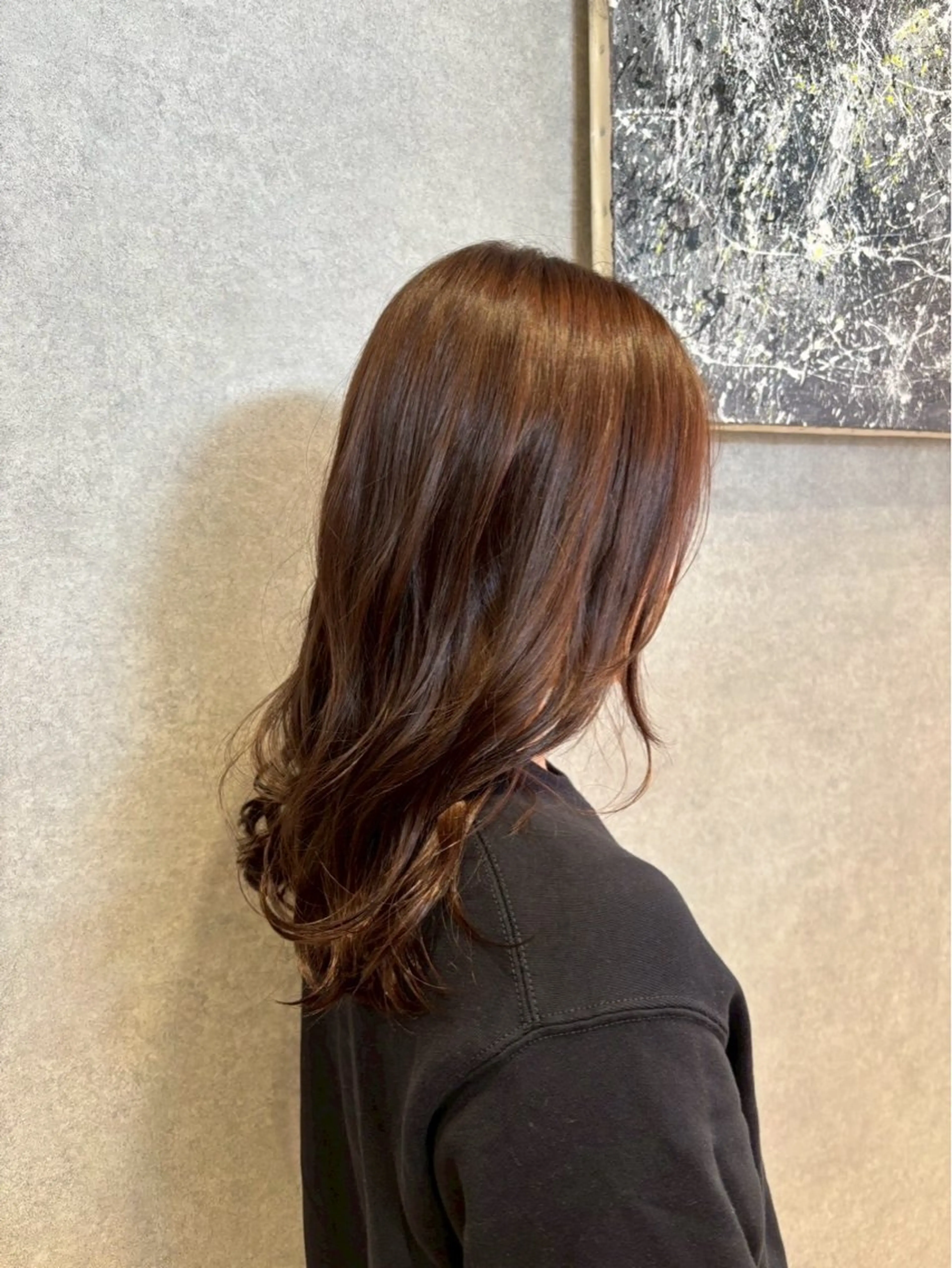 セミロング カラー カットモデル𓍲艶髪 🫧秋積日向のヘアスタイル