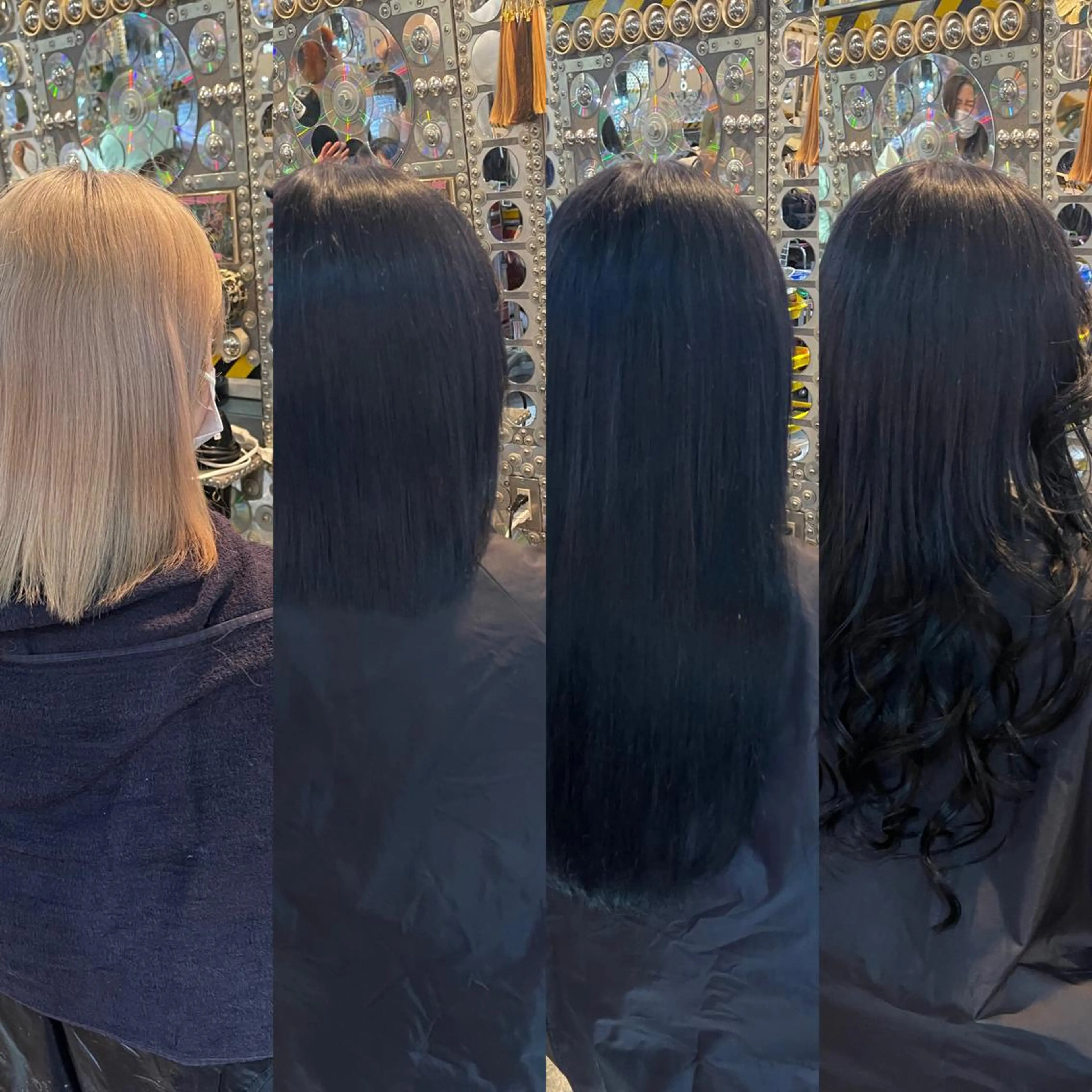 ミディアム カラー ヘアアレンジ メンズ 編み込みエクステ シールエクステ メンズ就活ヘア 黒髪 エクステ 🌈派手髪エクステ ブレイズ🌈ひろとのヘアスタイル