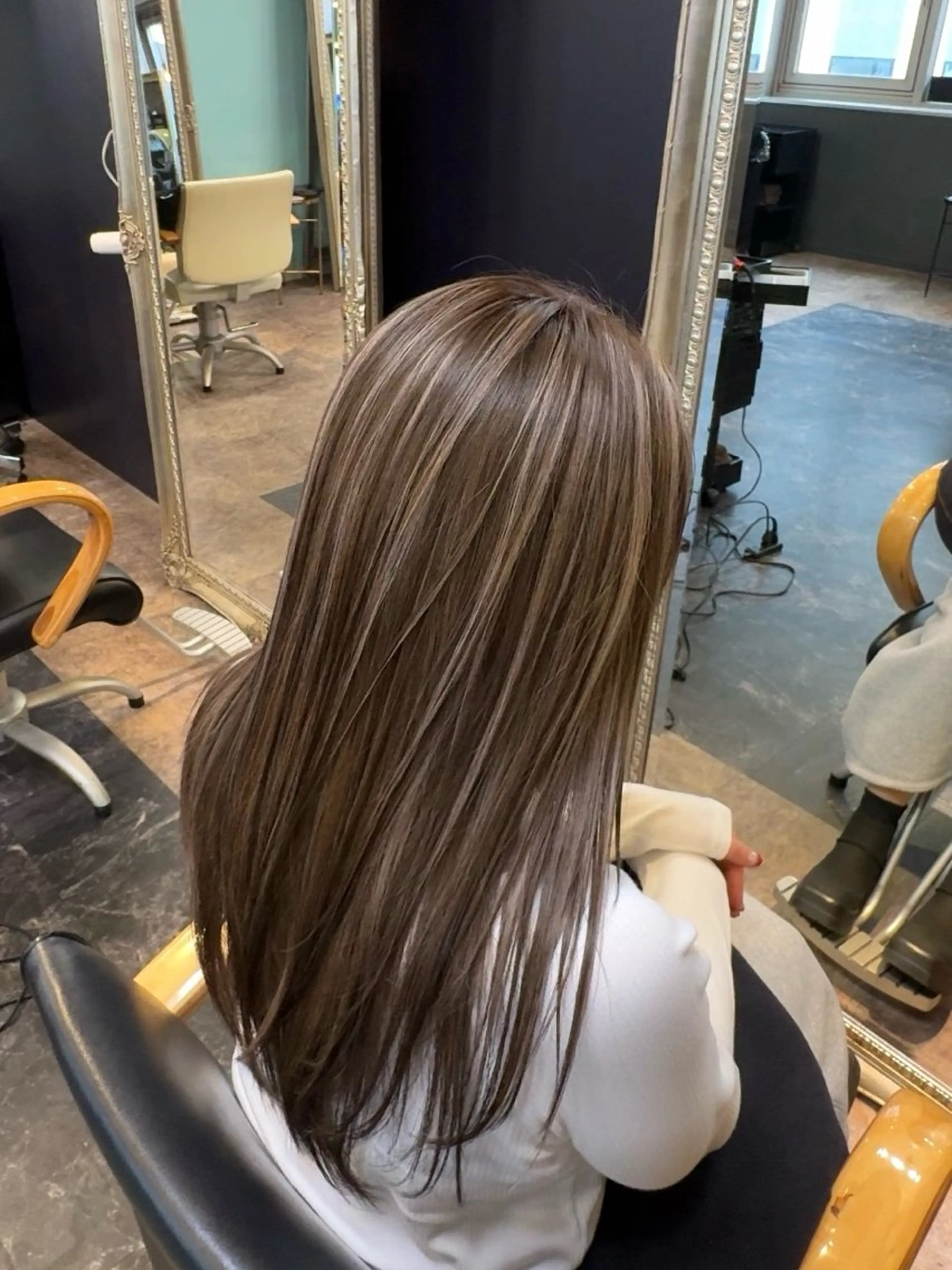 ロング カラー ブリーチ ハイライトカラー ハイライト ヘアカラー 店長 ハイトーン× 髪質改善/舘野 涼太のヘアスタイル