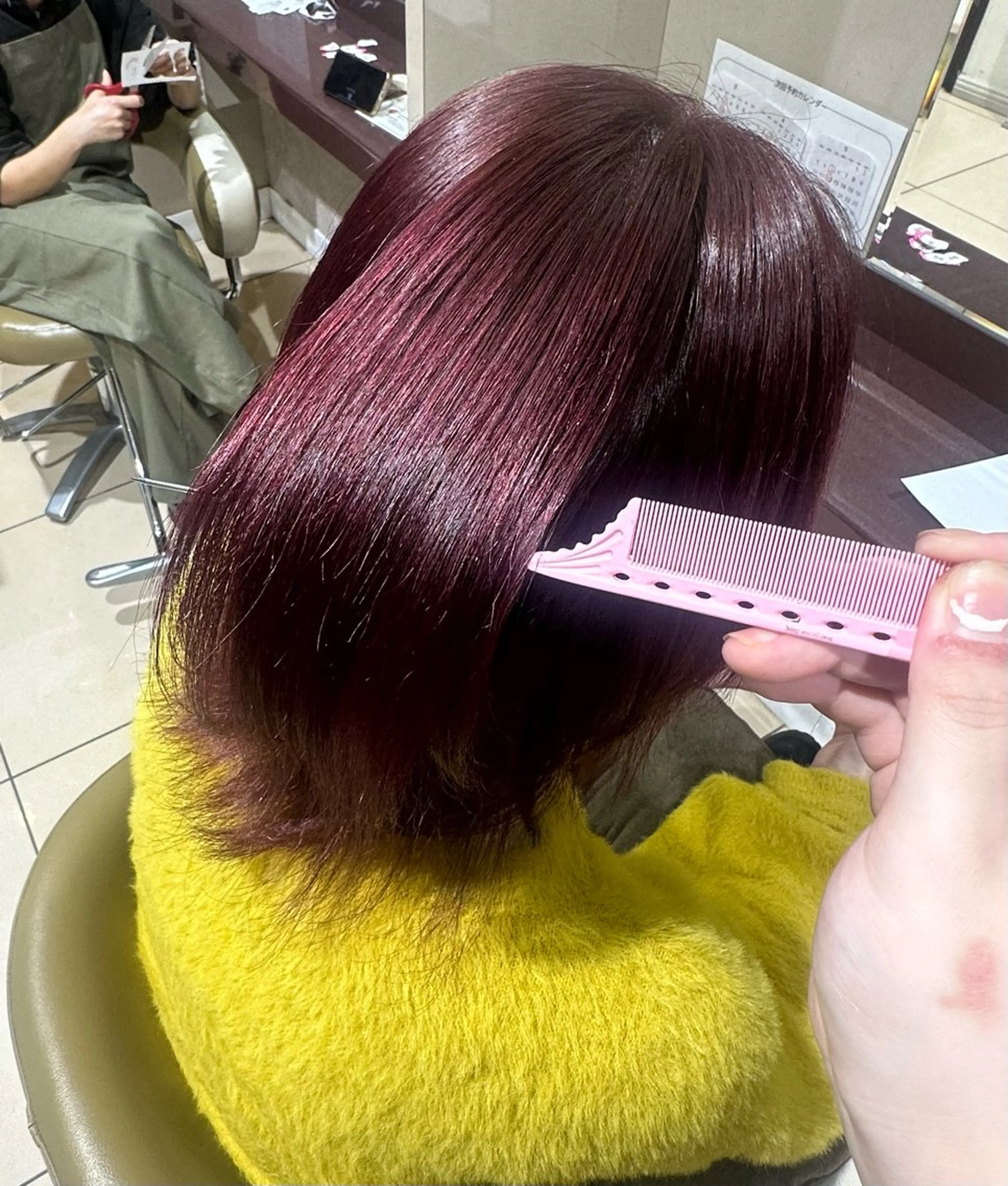 カラー ヘアカラー 川本 桃華のヘアスタイル