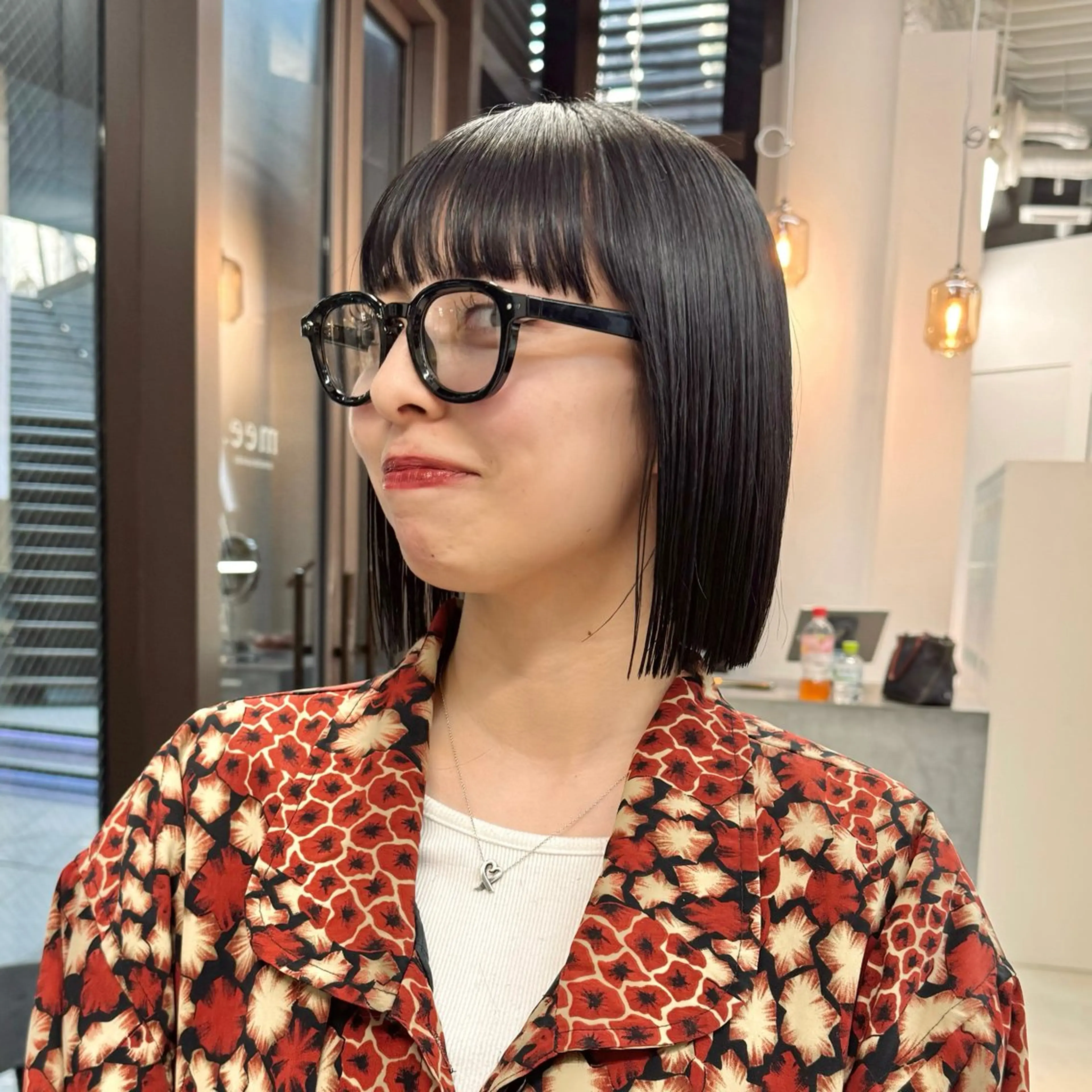 ショート パーマ ボブ 縮毛矯正 カット 縮毛矯正 トリートメント mee.表参道所属・ボブ/ショート /パーマ/shinのヘアスタイル