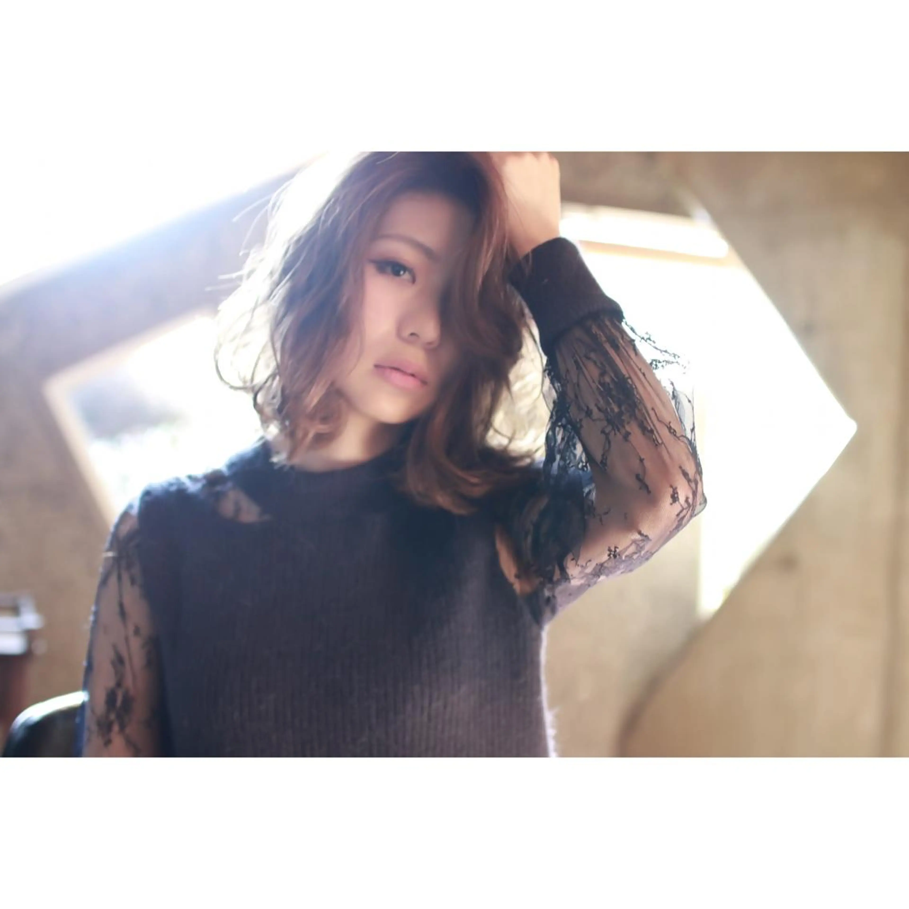ミディアム カラー 中村 海のヘアスタイル