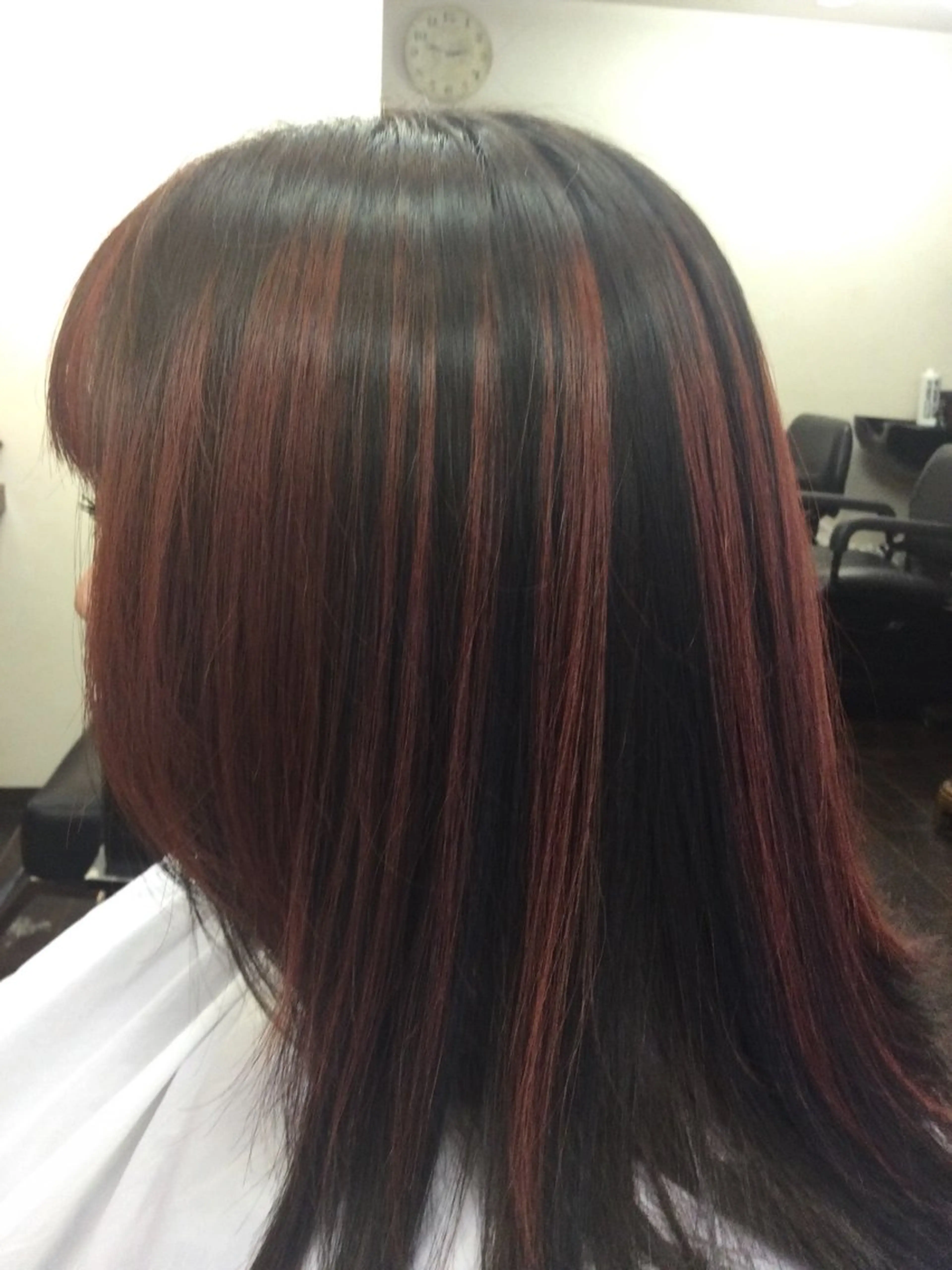 セミロング カラー 桧山 真のヘアスタイル