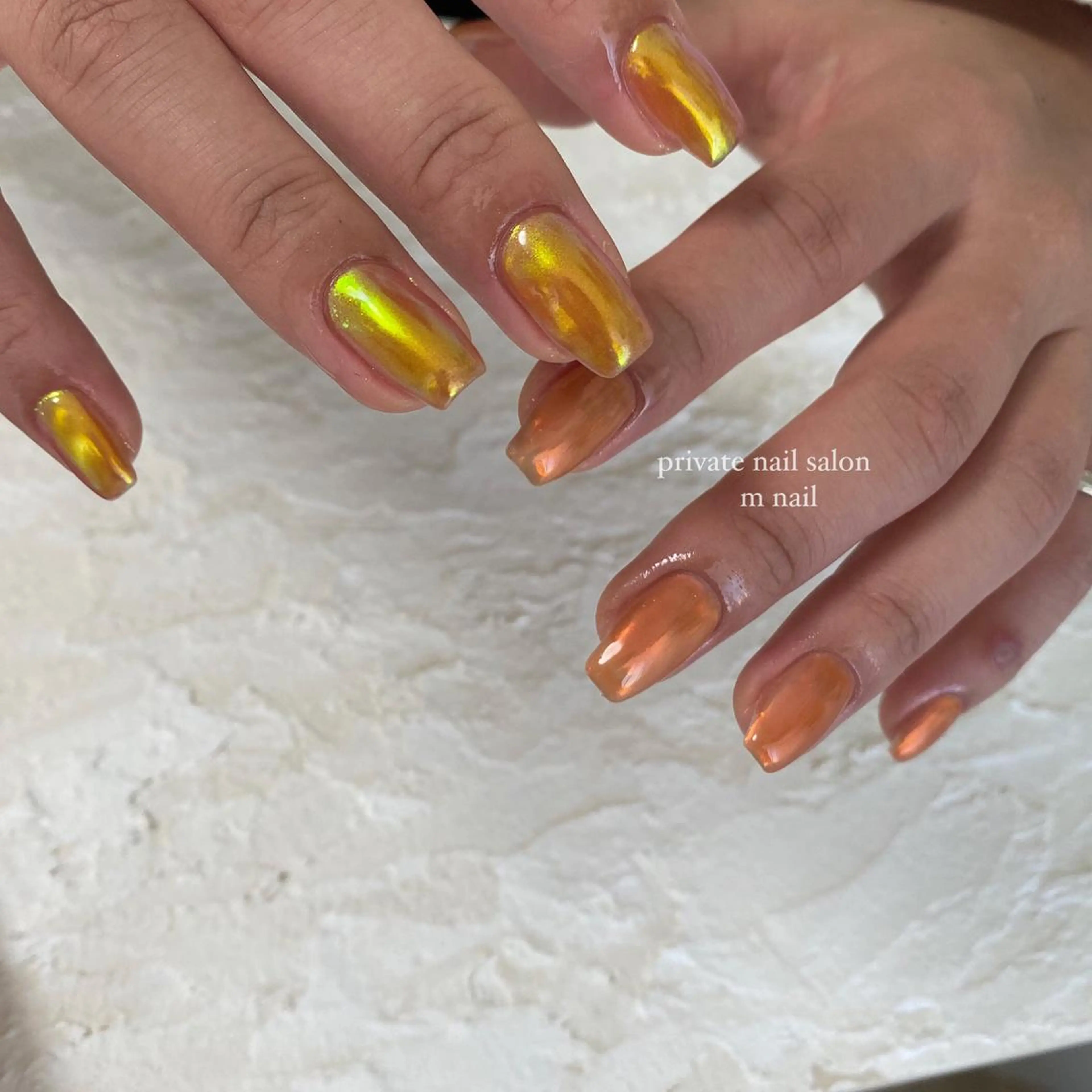 ネイル オーロラネイル ハンドネイル 小河原 舞のネイルデザイン