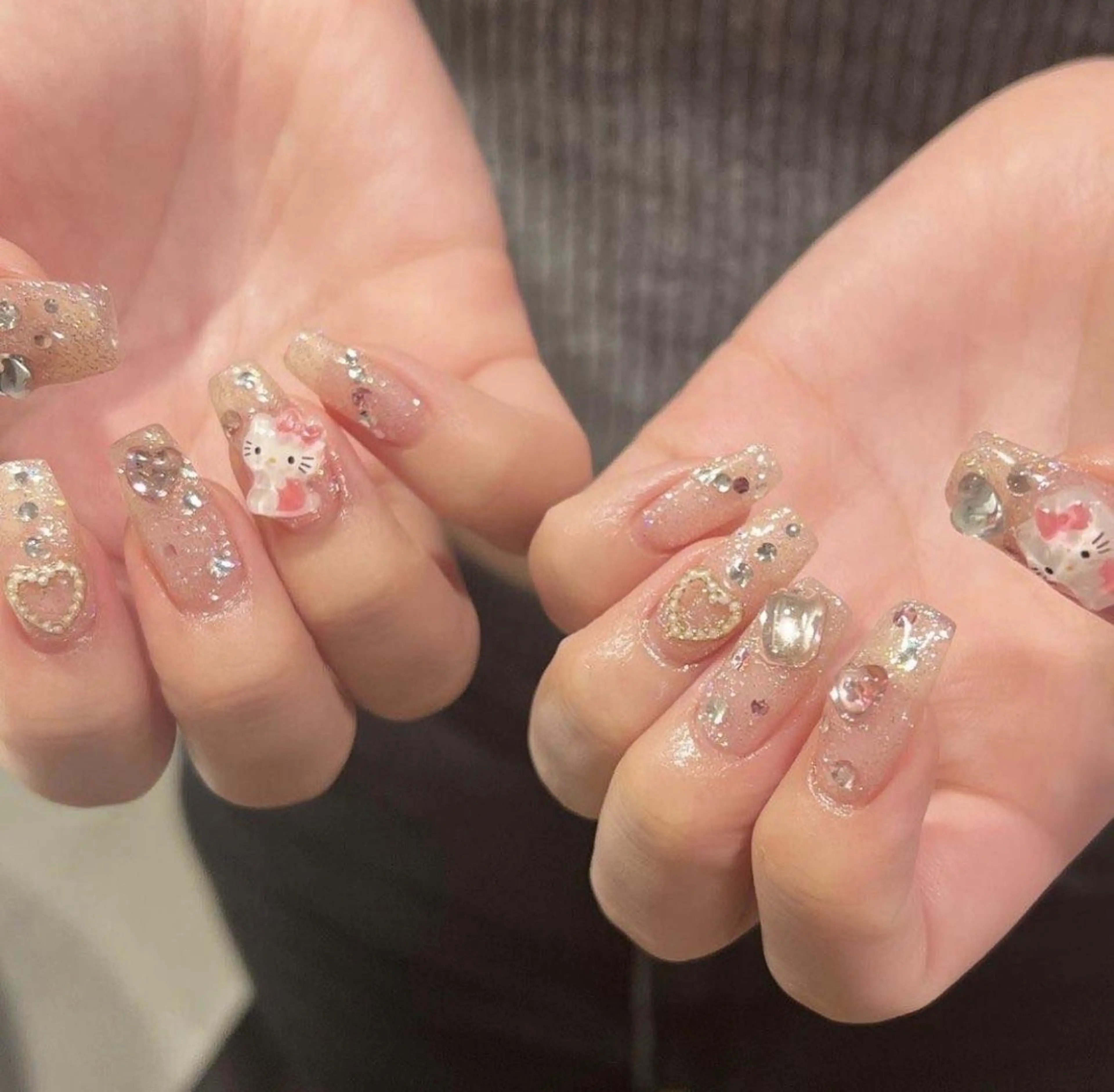ネイル オーロラネイル チークネイル 長さ出し フットネイル フレンチネイル Lee Nails チップ長さだし専門店のネイルデザイン
