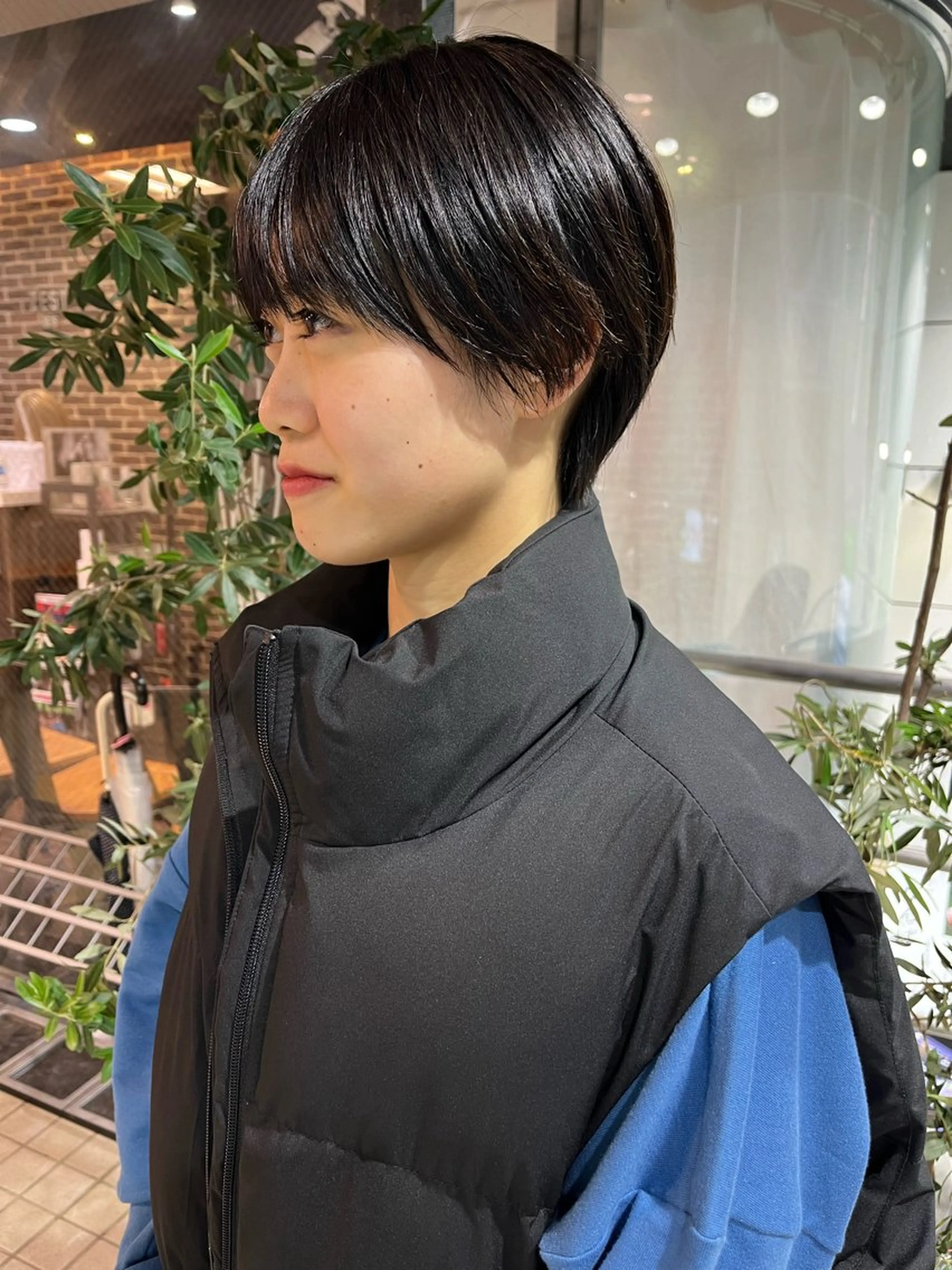 ショート ショートボブ ハンサムショート 丸みショート ボブ くびれヘア カット トリートメント カットパーマ 🌀あさみのヘアスタイル