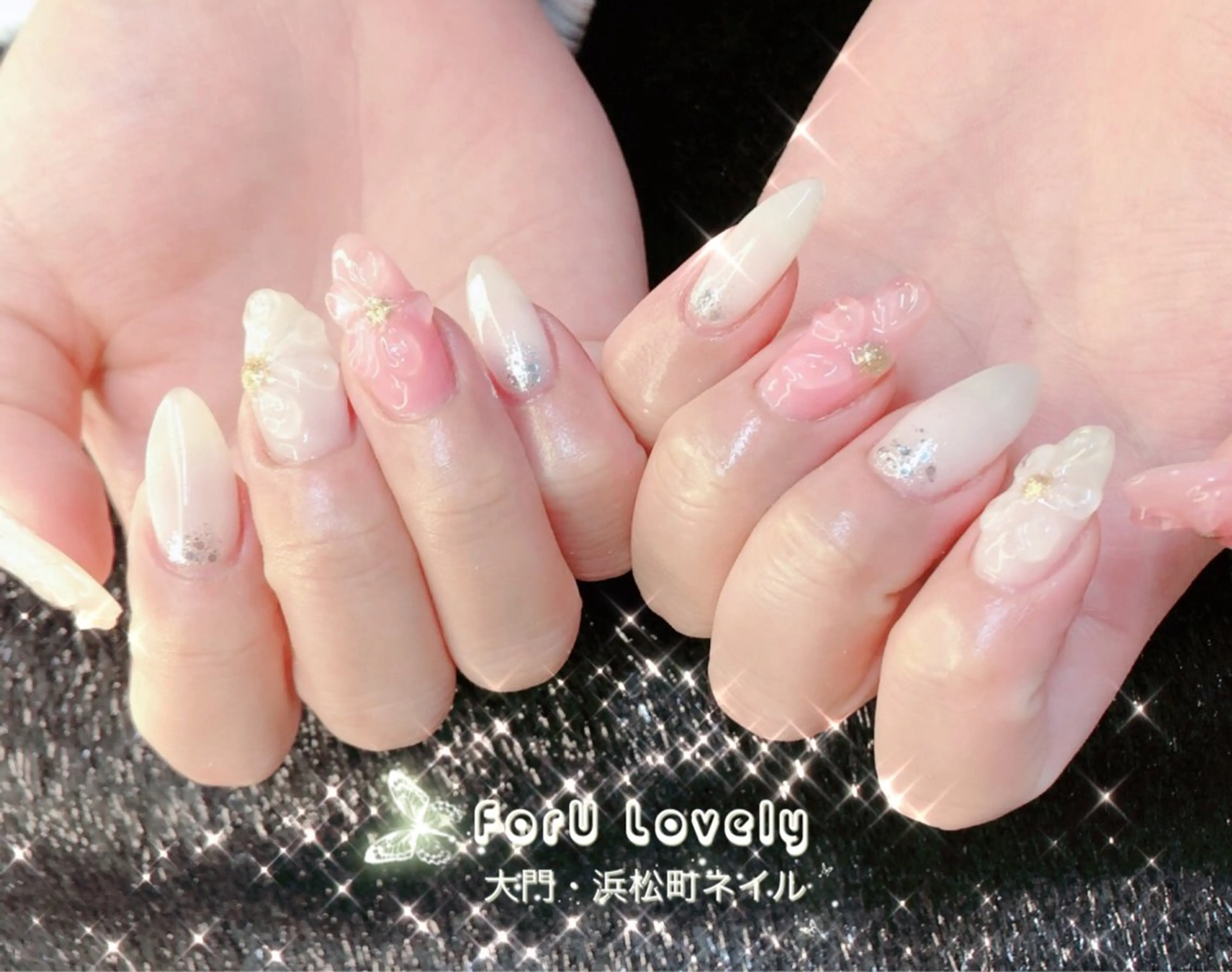 ネイル フットネイル フレンチネイル ジェルネイル グラデーション ハート ハンドネイル ハンドケア 大門浜松町 ネイルのネイルデザイン