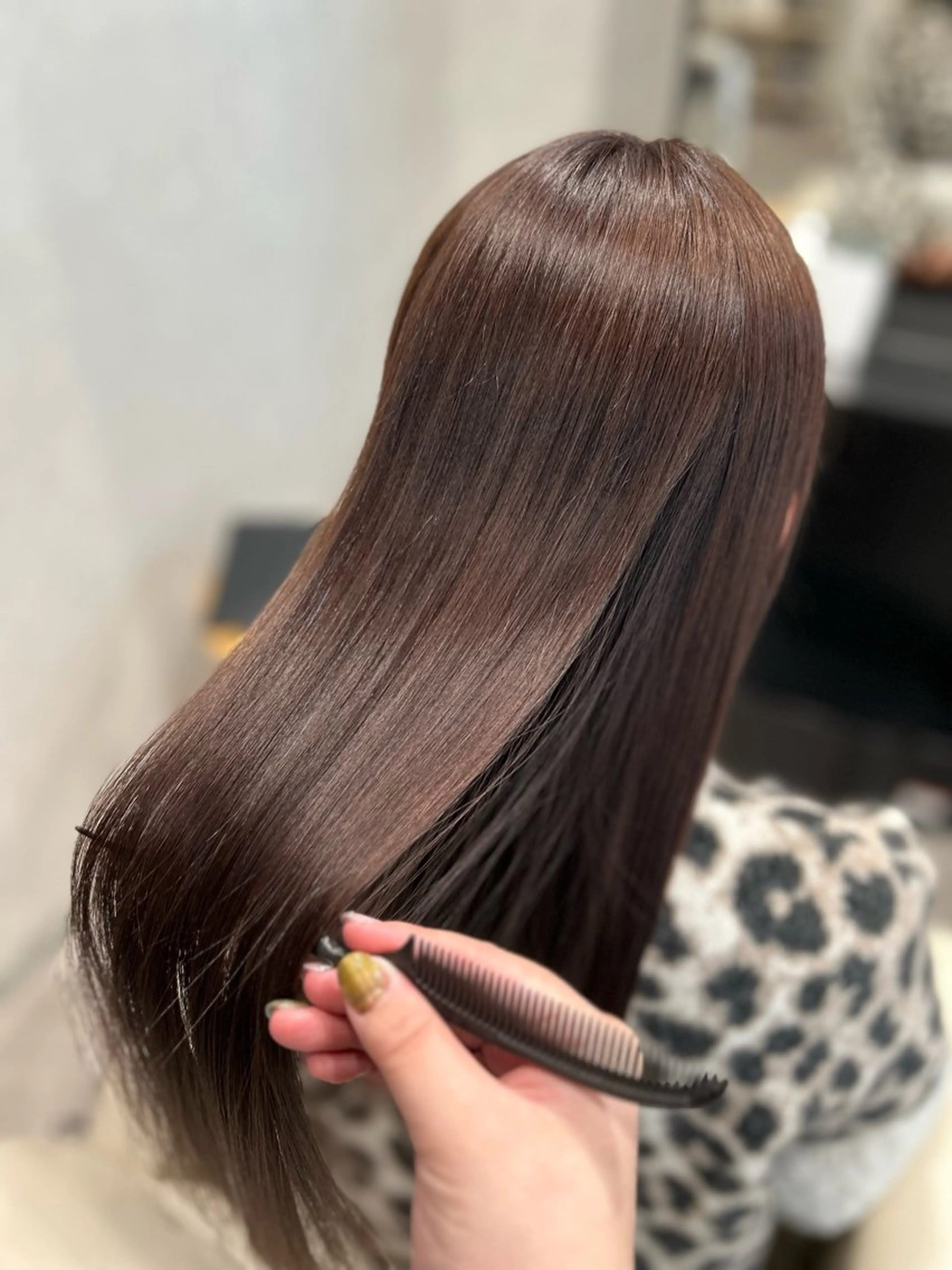 ロング オレンジブラウン 髪質改善 トリートメント カット ヘアカラー トリートメント Mintleaf🌿 akihoのヘアスタイル