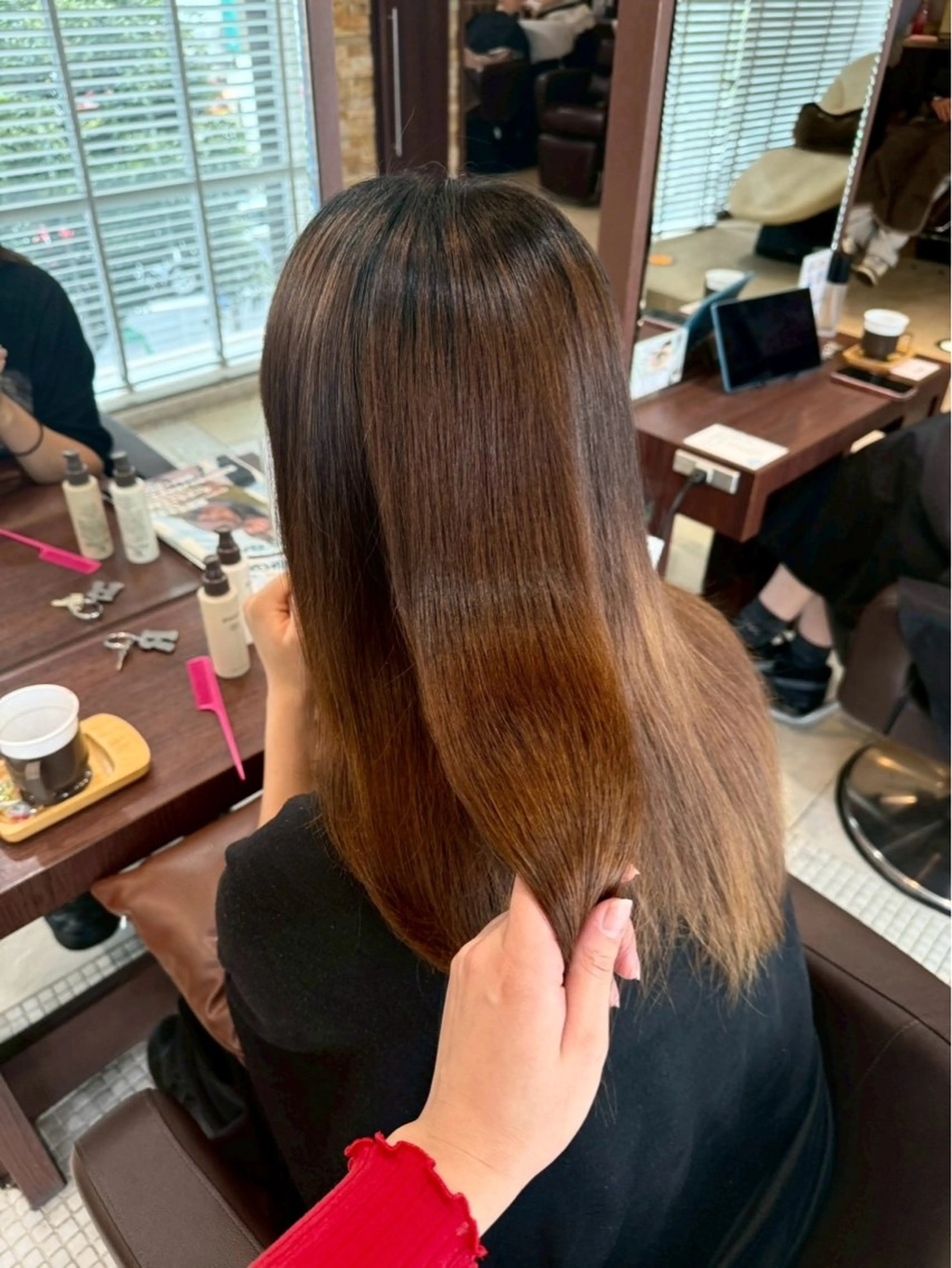 セミロング トリートメント トリートメント 築花 マリエル絵里のヘアスタイル