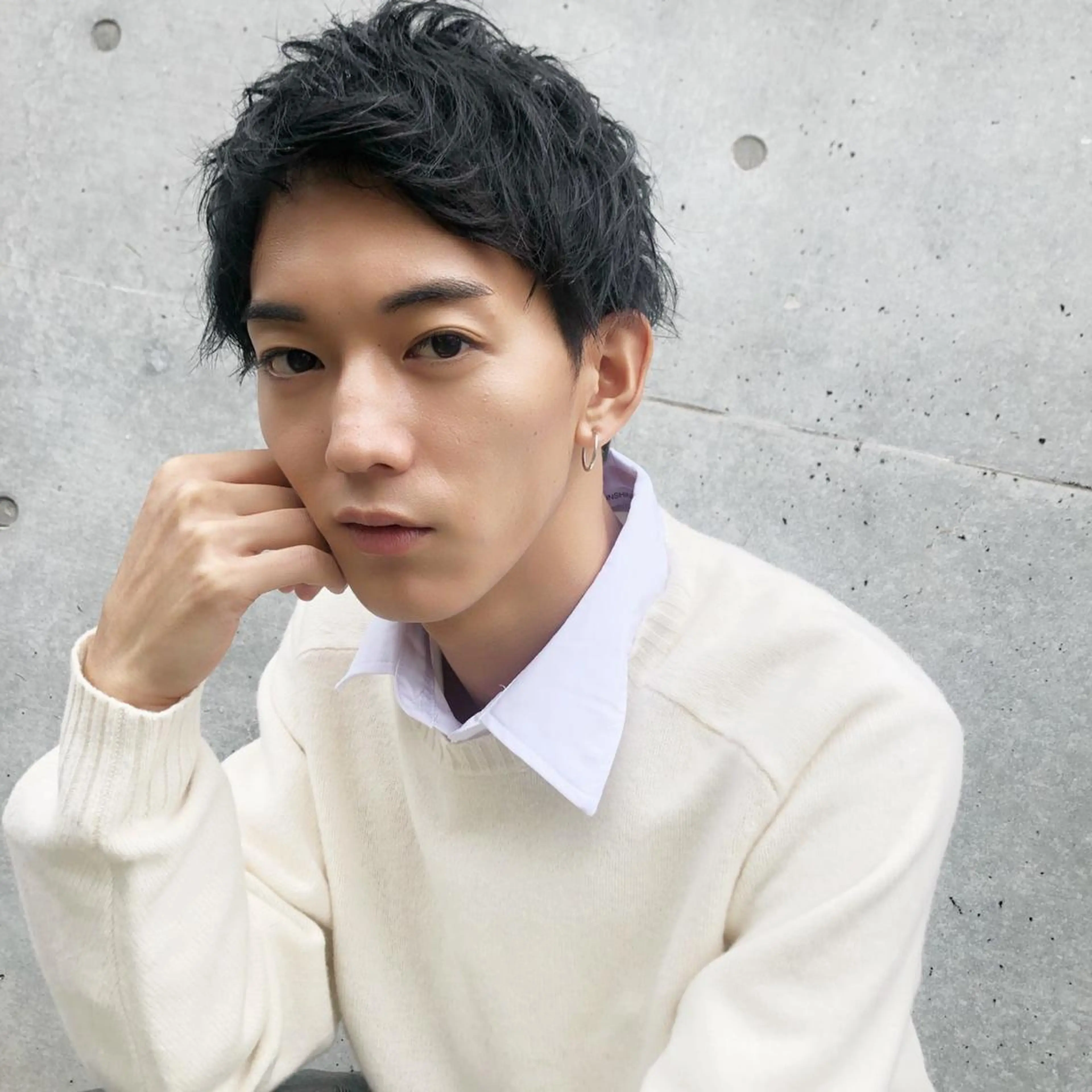 ショート パーマ メンズ メンズパーマ メンズスパイラルパーマ スパイラルパーマ 赤み消し🌿 透明感カラー🫧のヘアスタイル