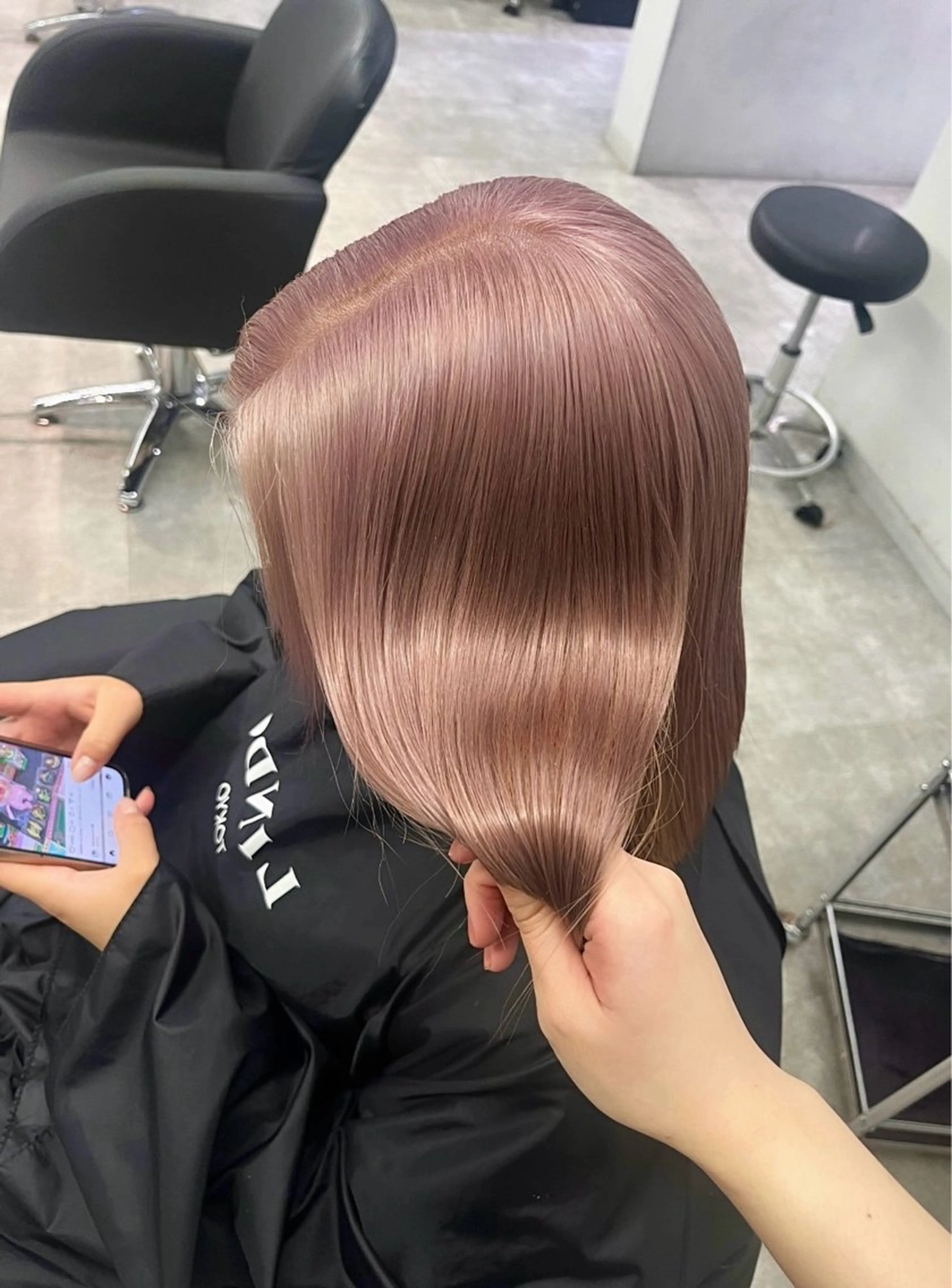 セミロング カラー ヘアカラー ミルクティー /asumi♡のヘアスタイル