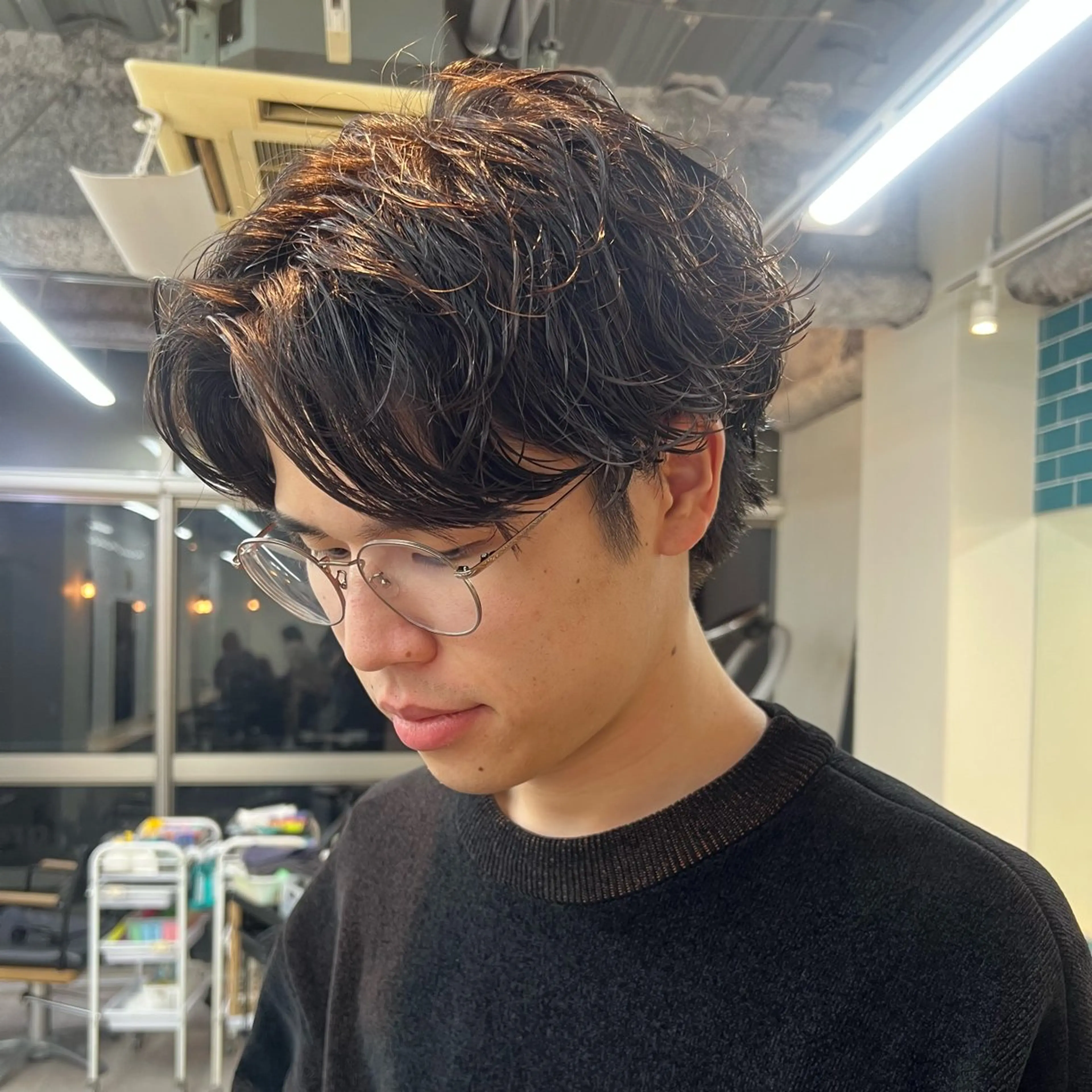 ショート パーマ メンズ メンズパーマ 大人メンズヘア メンズパーマSHUNのヘアスタイル