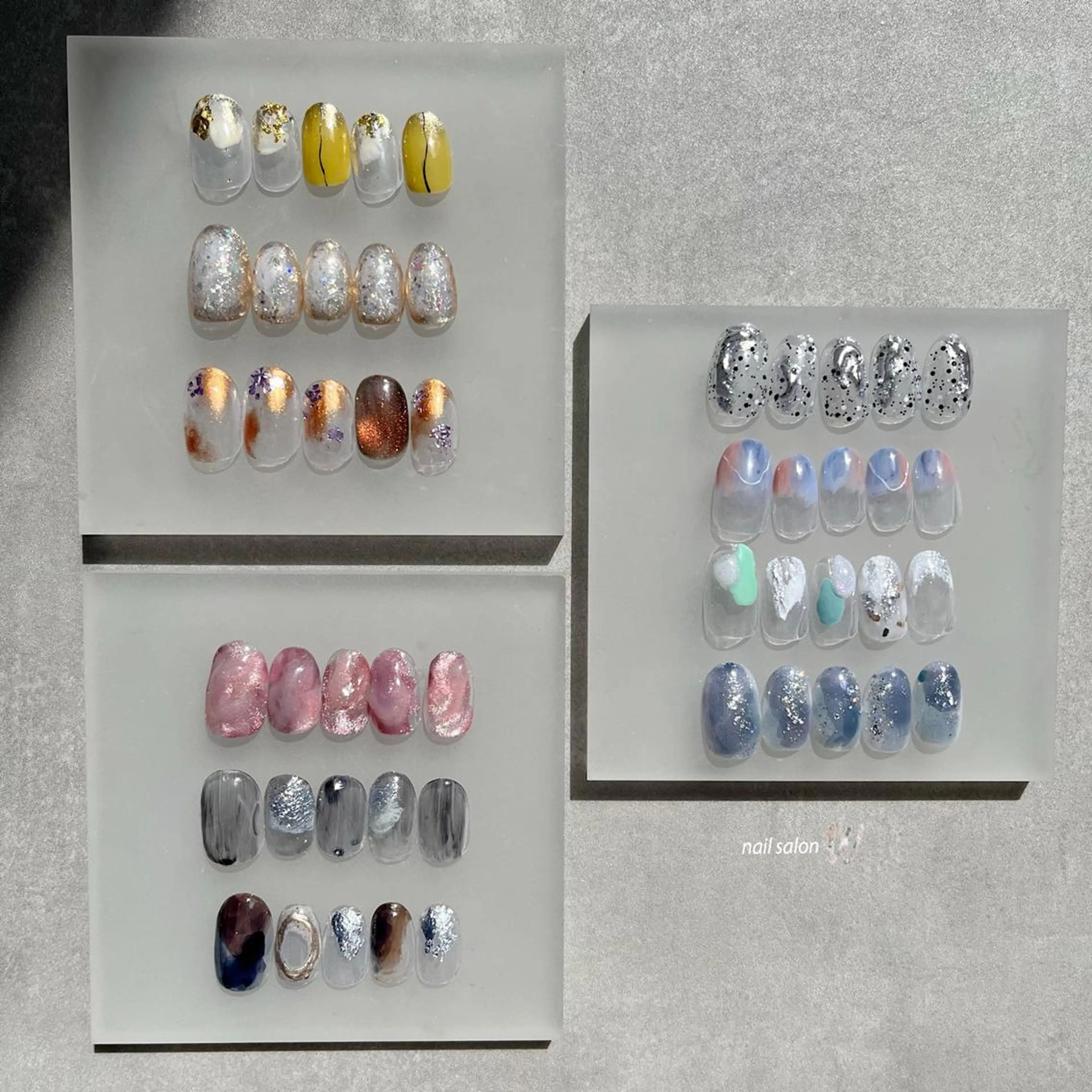 ミディアム REINA W【今福鶴見店】のネイルデザイン