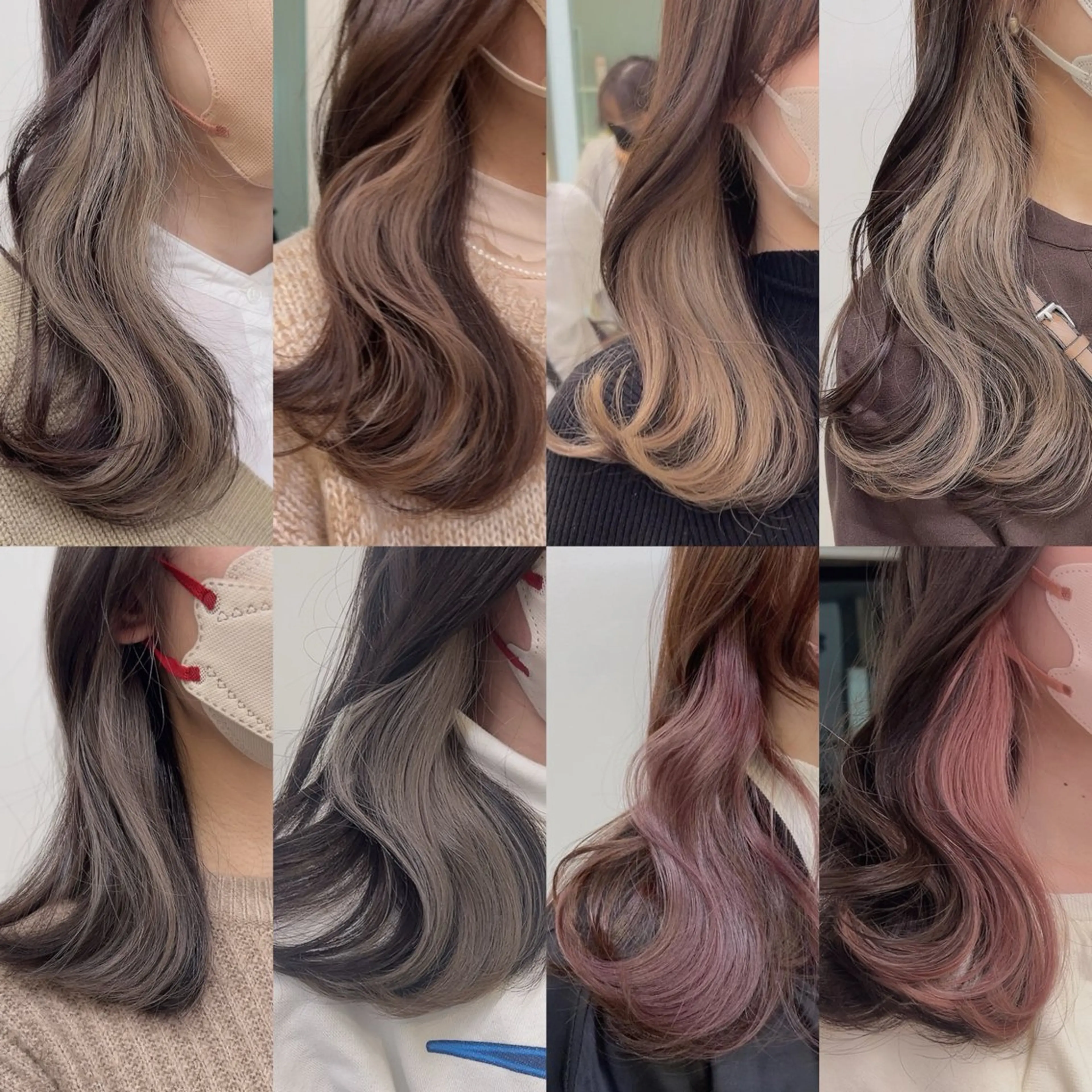 セミロング カラー ヘアカラー トリートメント ヘッドスパ ヘアセット 🥞ベージュ系カラー 【すずきりほ】🥞のヘアスタイル