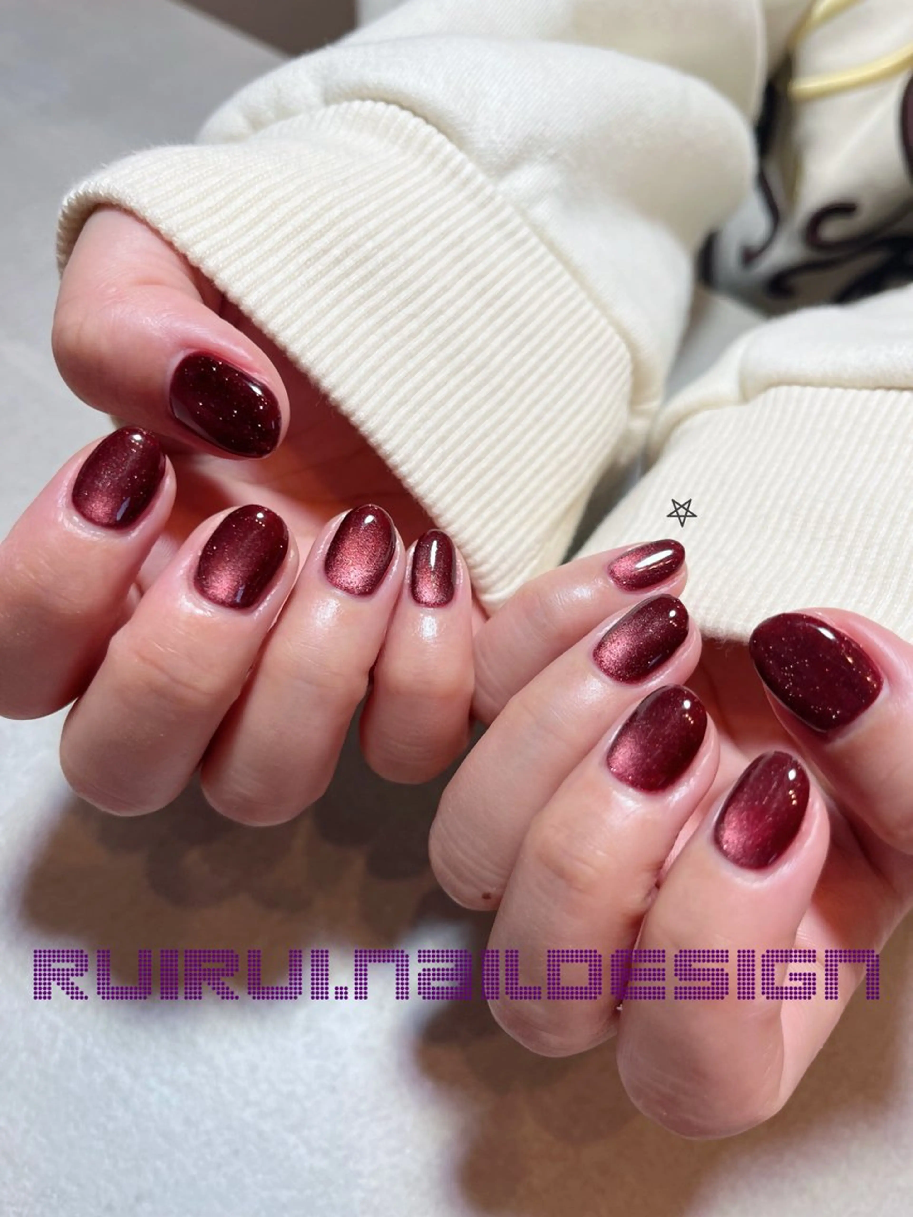 ネイル ジェルネイル ハート バレンタイン ハンドネイル ruirui.naildesign所属・RUI ☆のネイルデザイン