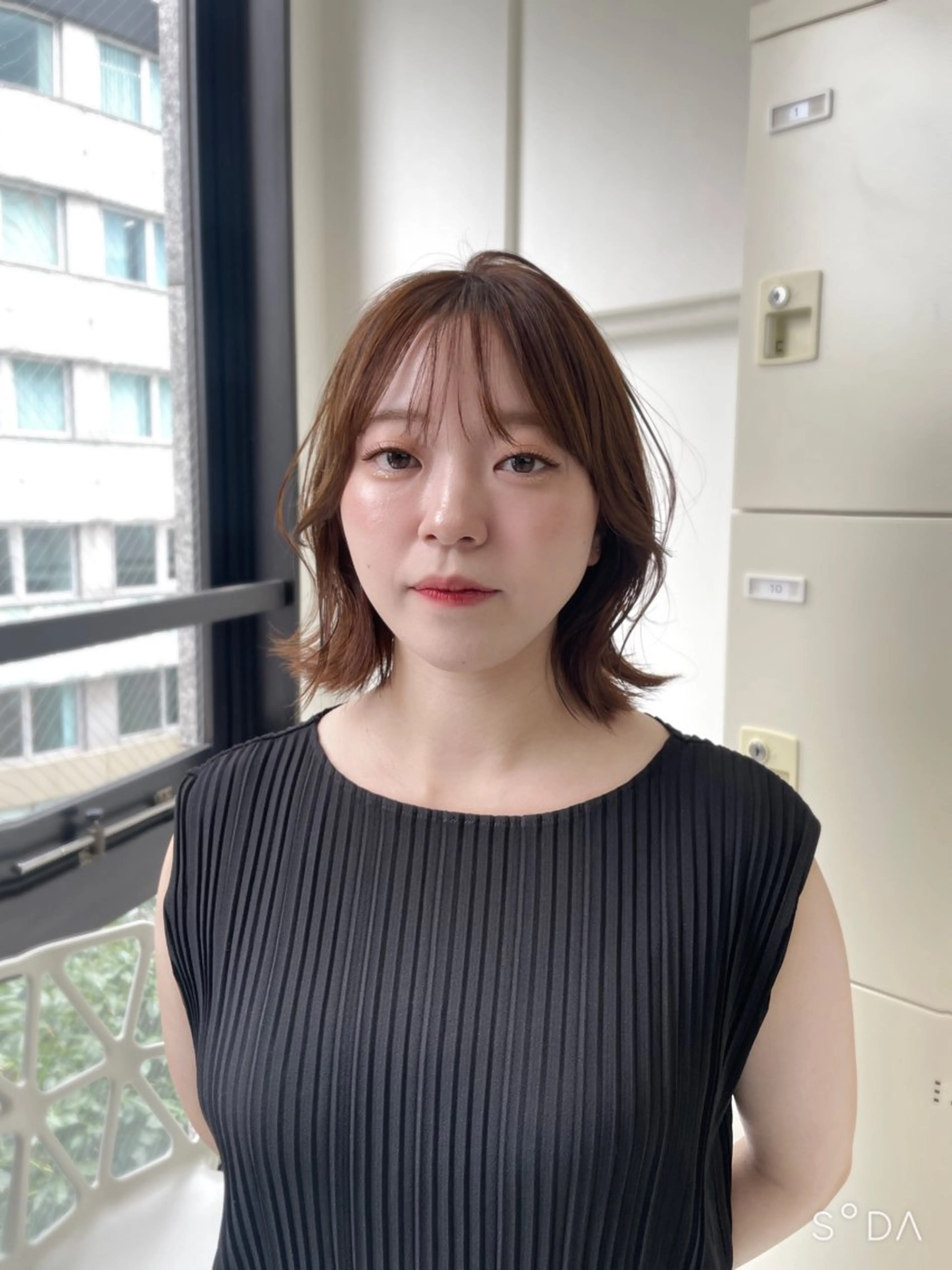 ミディアム MOE 福岡韓国ヘア✧︎のヘアスタイル