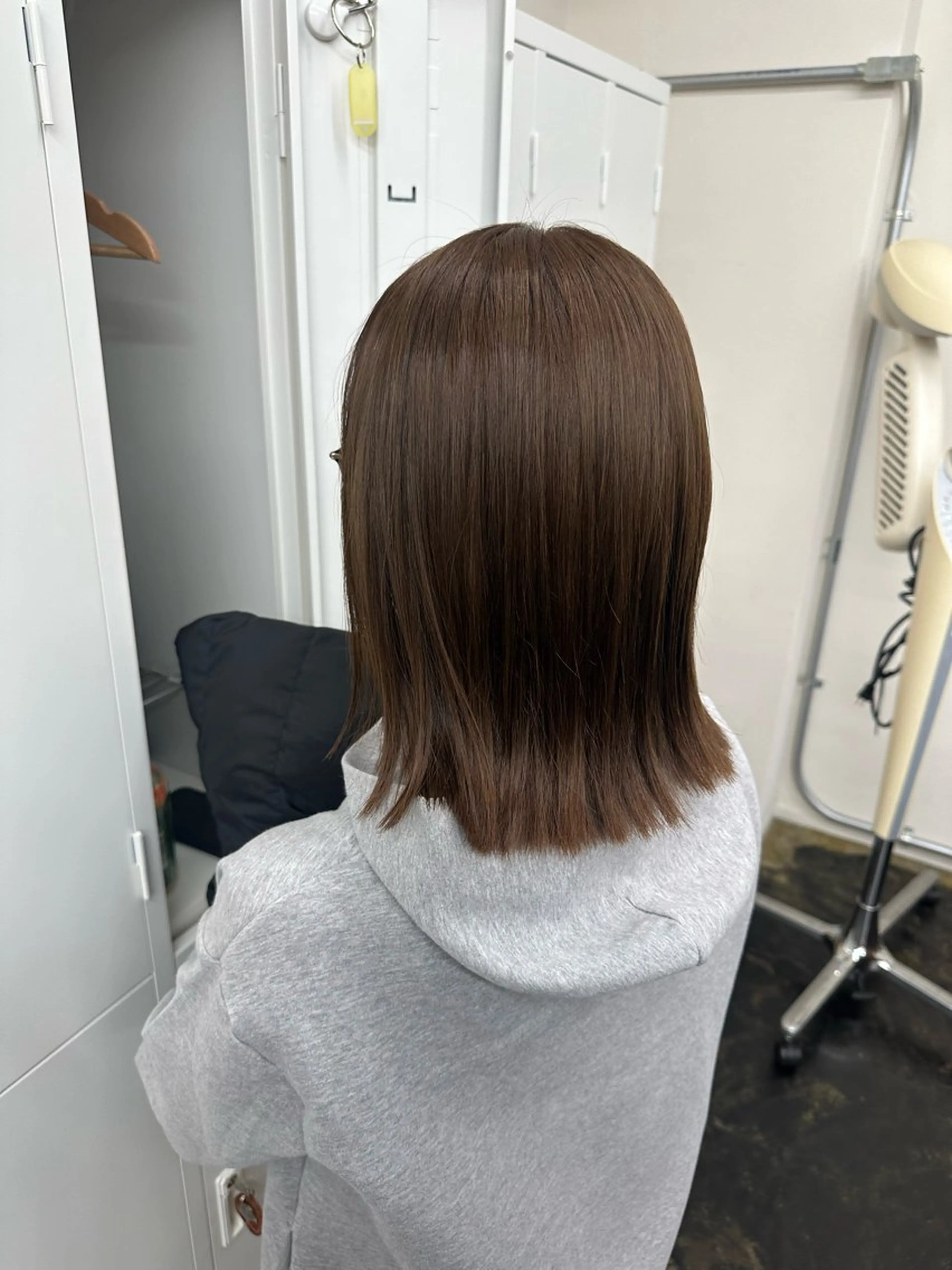 ミディアム カラー 縮毛矯正・透明感 カラー💙acoのヘアスタイル